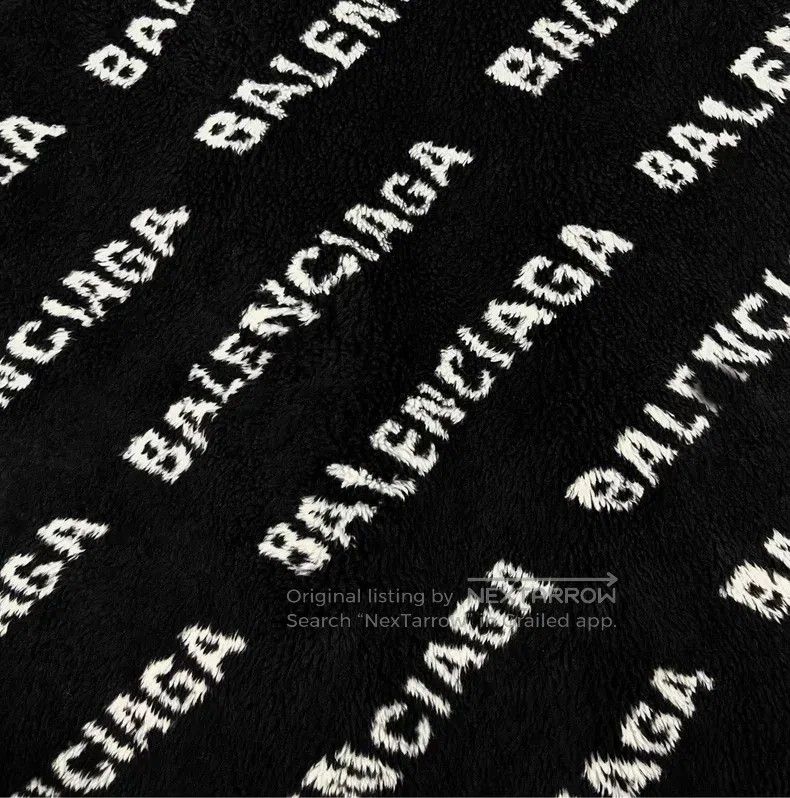 Balenciaga Balenciaga Black and white barrage all-over print teddy ja Size XXS / US 00 / IT 34 - 5 Thumbnail