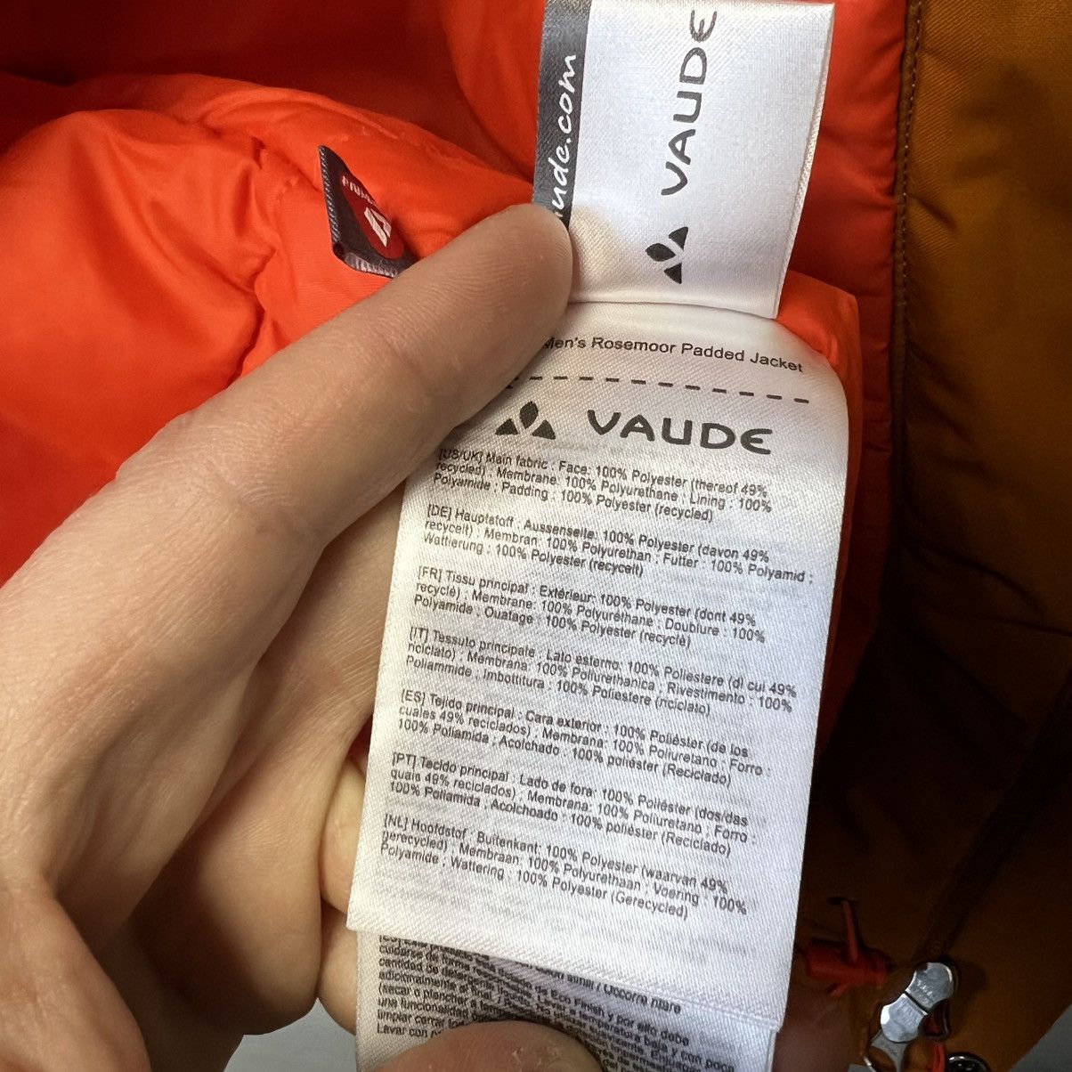 Designer Vaude Rosemoor Padded Jacket Men’s outdoor primaloft Size US M / EU 48-50 / 2 - 17 Thumbnail