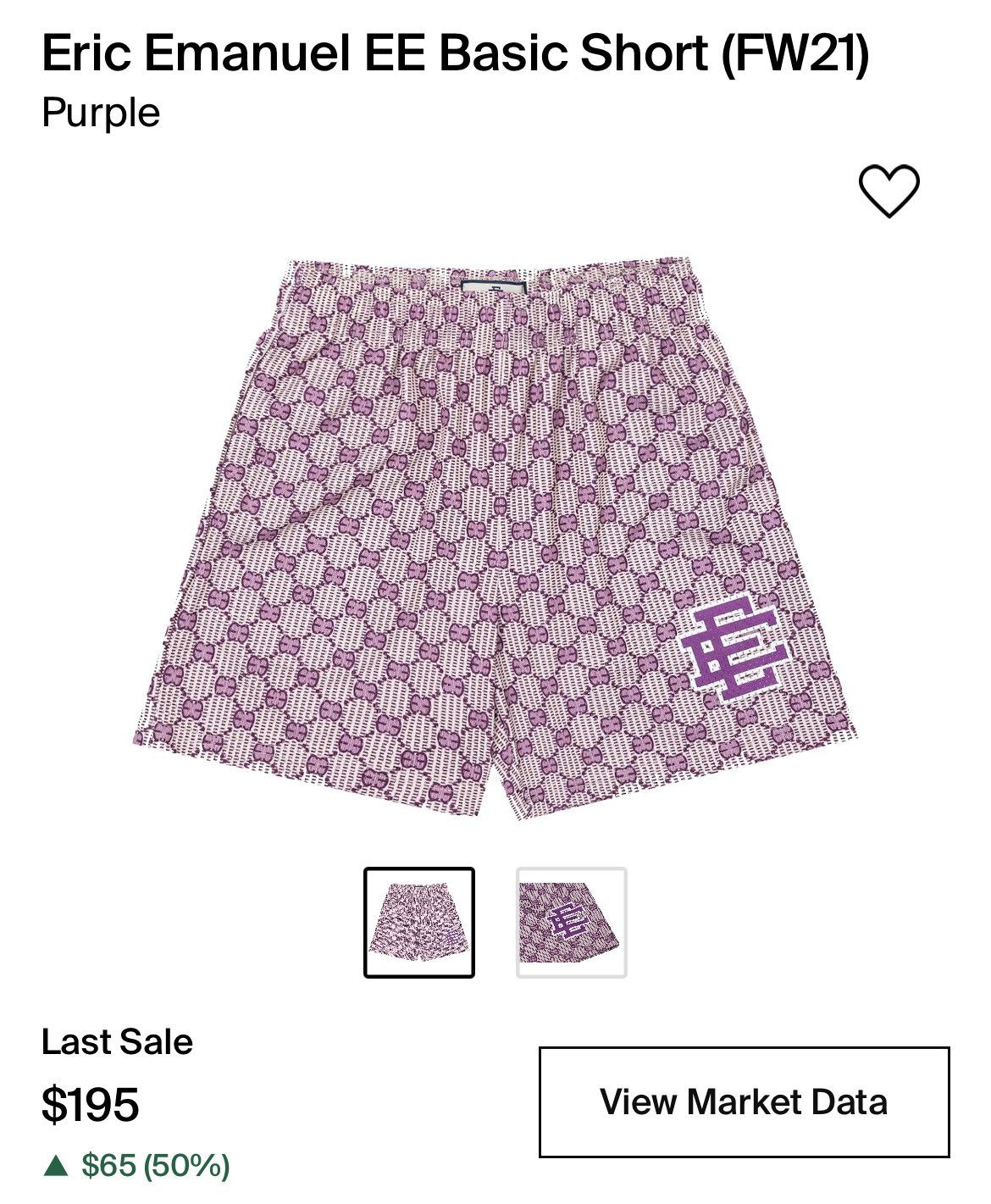 Eric Emanuel EE Basic Short (FW21) Purple for Men