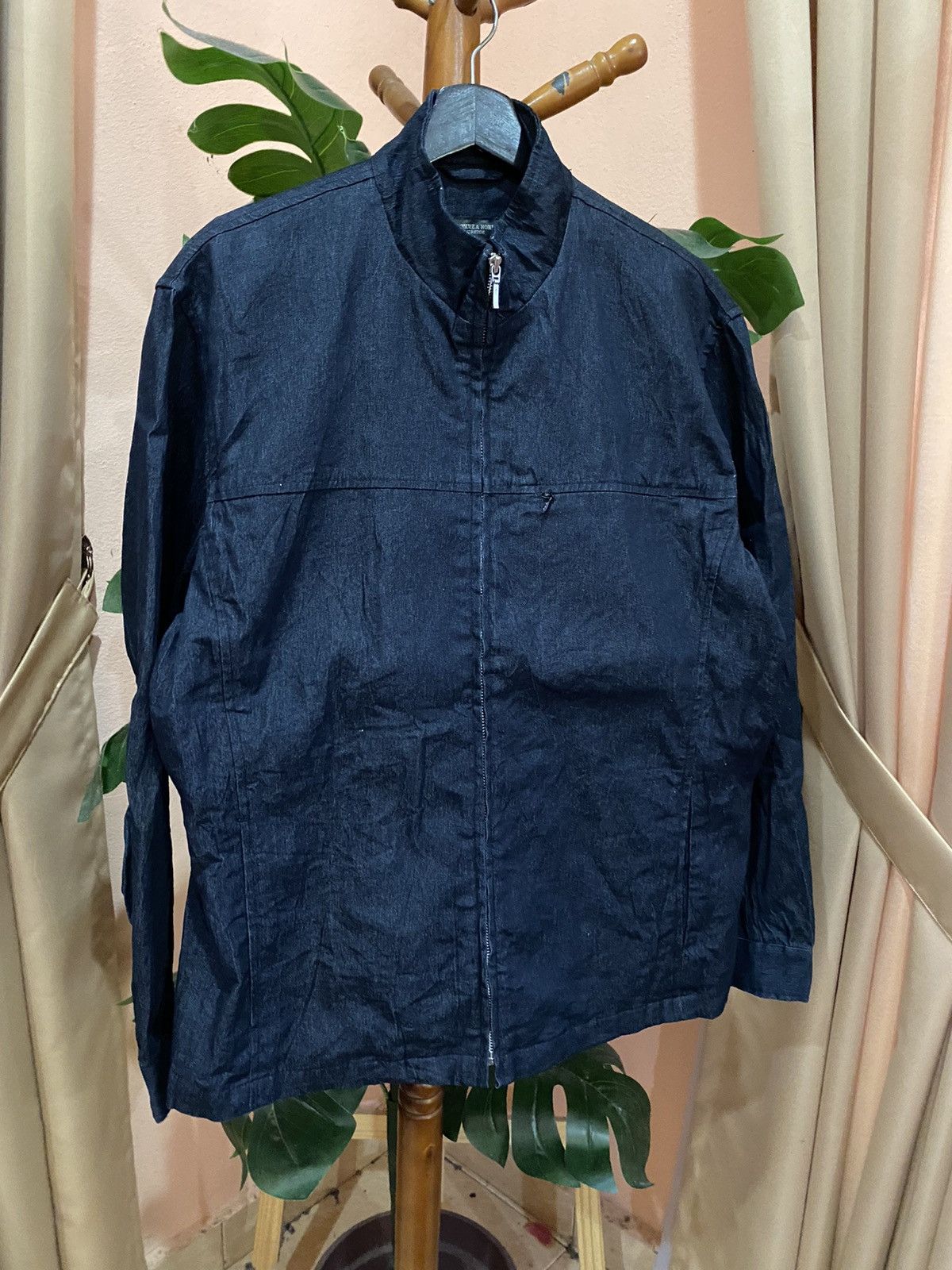 Japanese Brand Vintage D’HOMME A HOMME Stretch Denim Jacket - Men’s Stylish Size US L / EU 52-54 / 3 - 3 Thumbnail