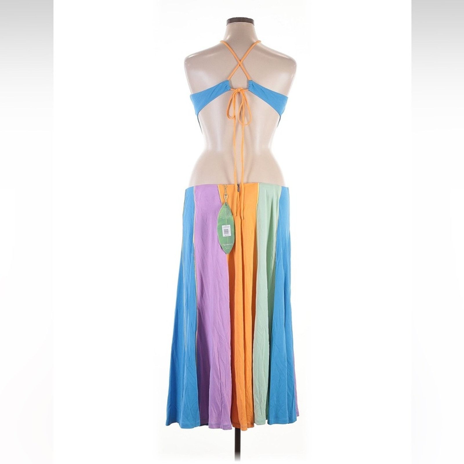 Farm Rio Farm Rio Color Block Maxi Dress - Size XL - Purple/Orange Size XL / US 12-14 / IT 48-50 - 4 Thumbnail