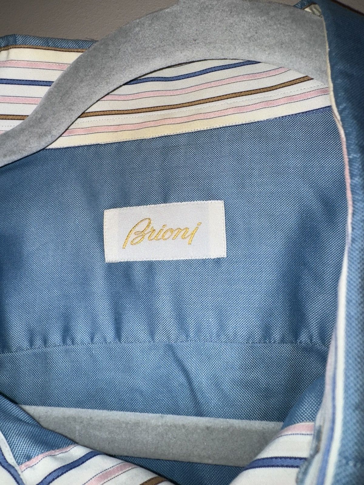 Brioni Brioni shirt button up blue luxury Size US M / EU 48-50 / 2 - 3 Thumbnail