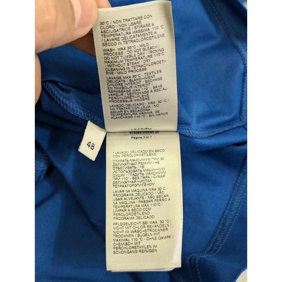 Bottega Veneta o1rshd1 Basic Jersey T-Shirt in Primary Blue Size US M / EU 48-50 / 2 - 18 Thumbnail