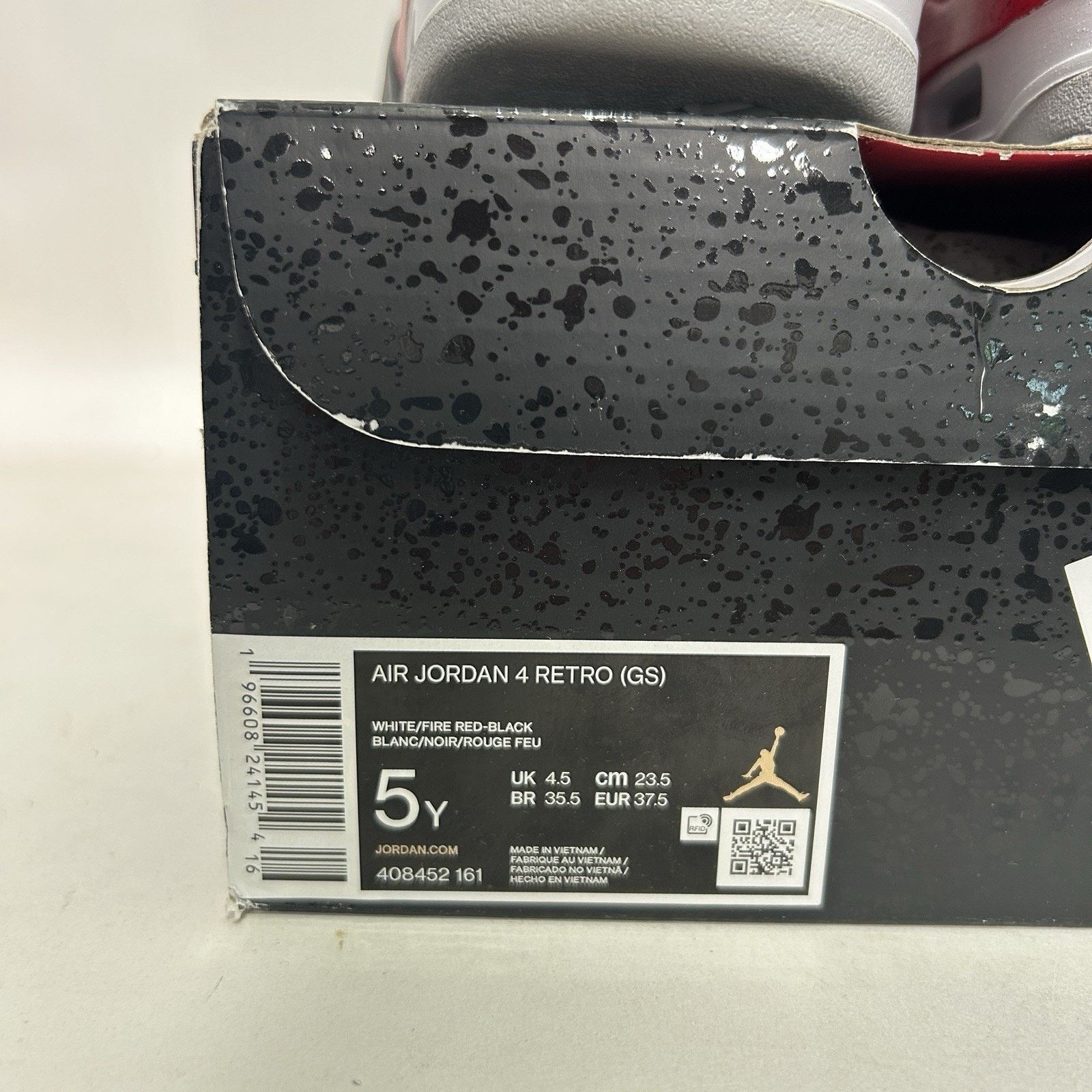Nike Nike Air Jordan 4 Retro GS “Red Cement” Size US 6.5 / IT 36.5 - 5 Thumbnail
