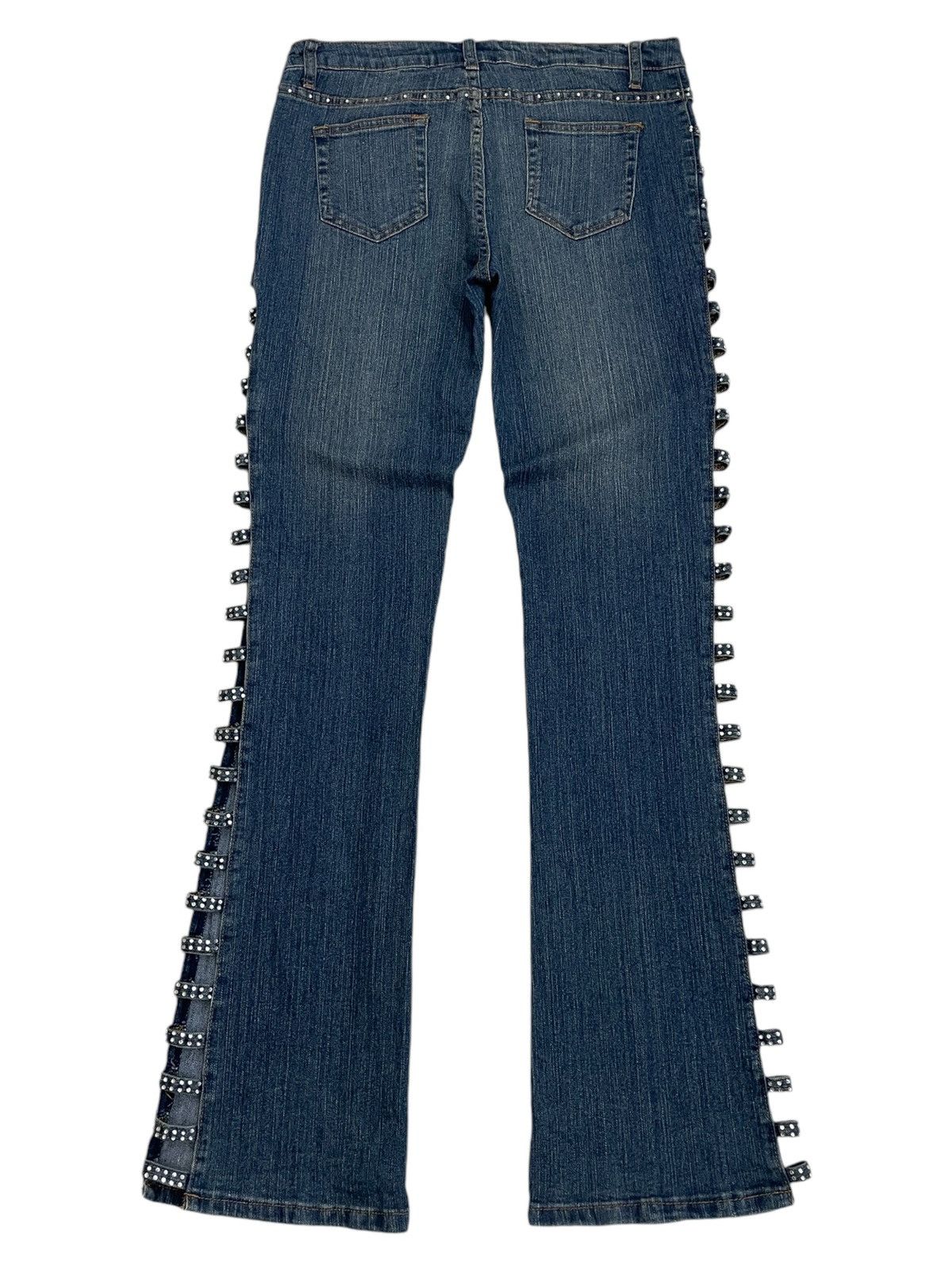 Designer × Hysteric Glamour × Japanese Brand Platinum Plush Japanese Designer Style Flare Denim Size 31" - 2 Thumbnail