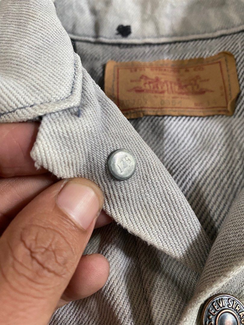 Levi's Vintage 80's Levi's 70707 Baggy Denim Jacket Plaid Lining Size US M / EU 48-50 / 2 - 6 Thumbnail