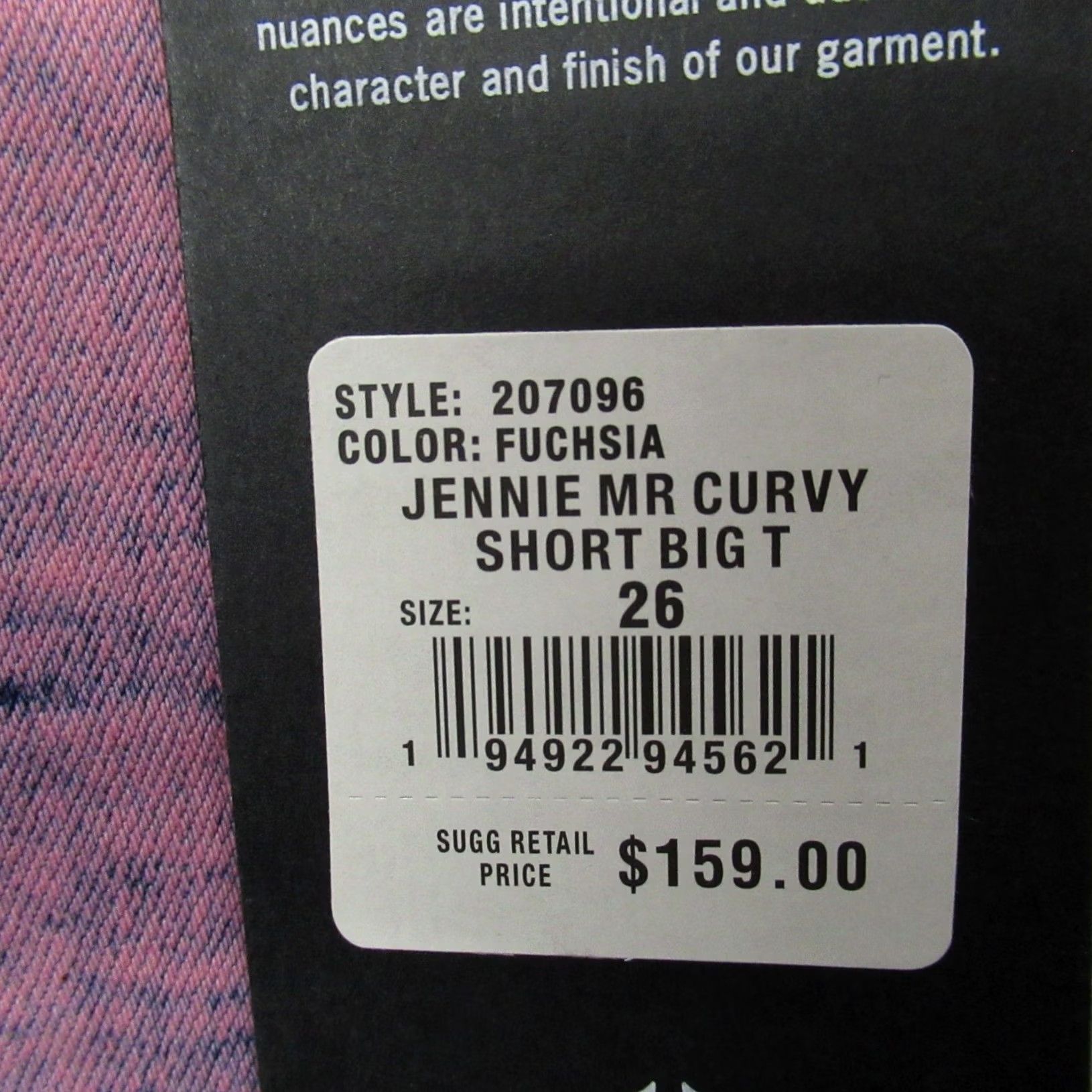 True Religion True Religion Denim Shorts Womens 26 Fuchsia Jennie Mid Curvy Raw Hem 159 NEW Size 26" / US 2 / IT 38 - 3 Thumbnail