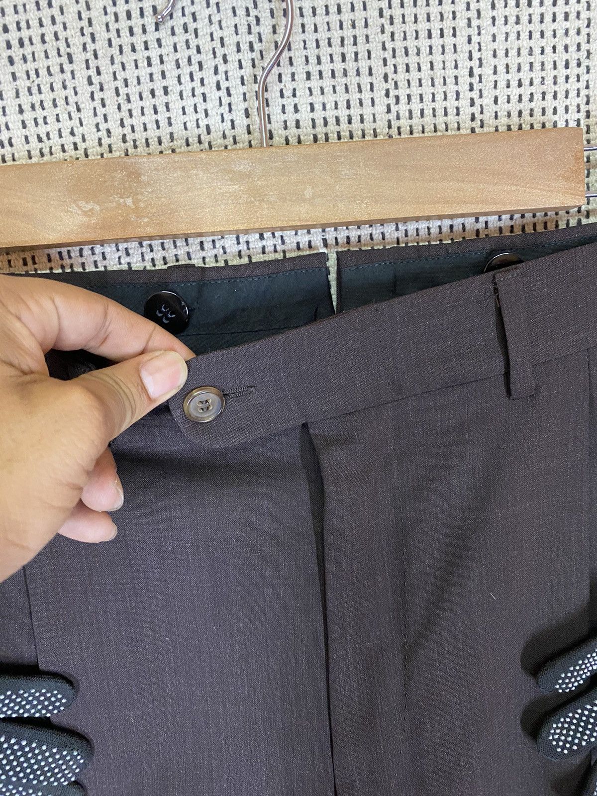 Ermenegildo Zegna × Japanese Brand ‼️ERMENEGILDO ZEGNA CASUAL PANTS WOOL MATERIAL SIZE 34‼️ Size US 34 / EU 50 - 4 Thumbnail