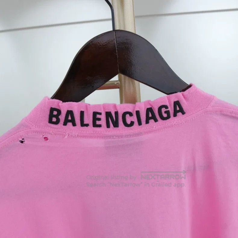 Balenciaga Balenciaga Letter Printed Crew Neck Five-Sixth Sleeve T-Sh Size US XS / EU 42 / 0 - 8 Thumbnail