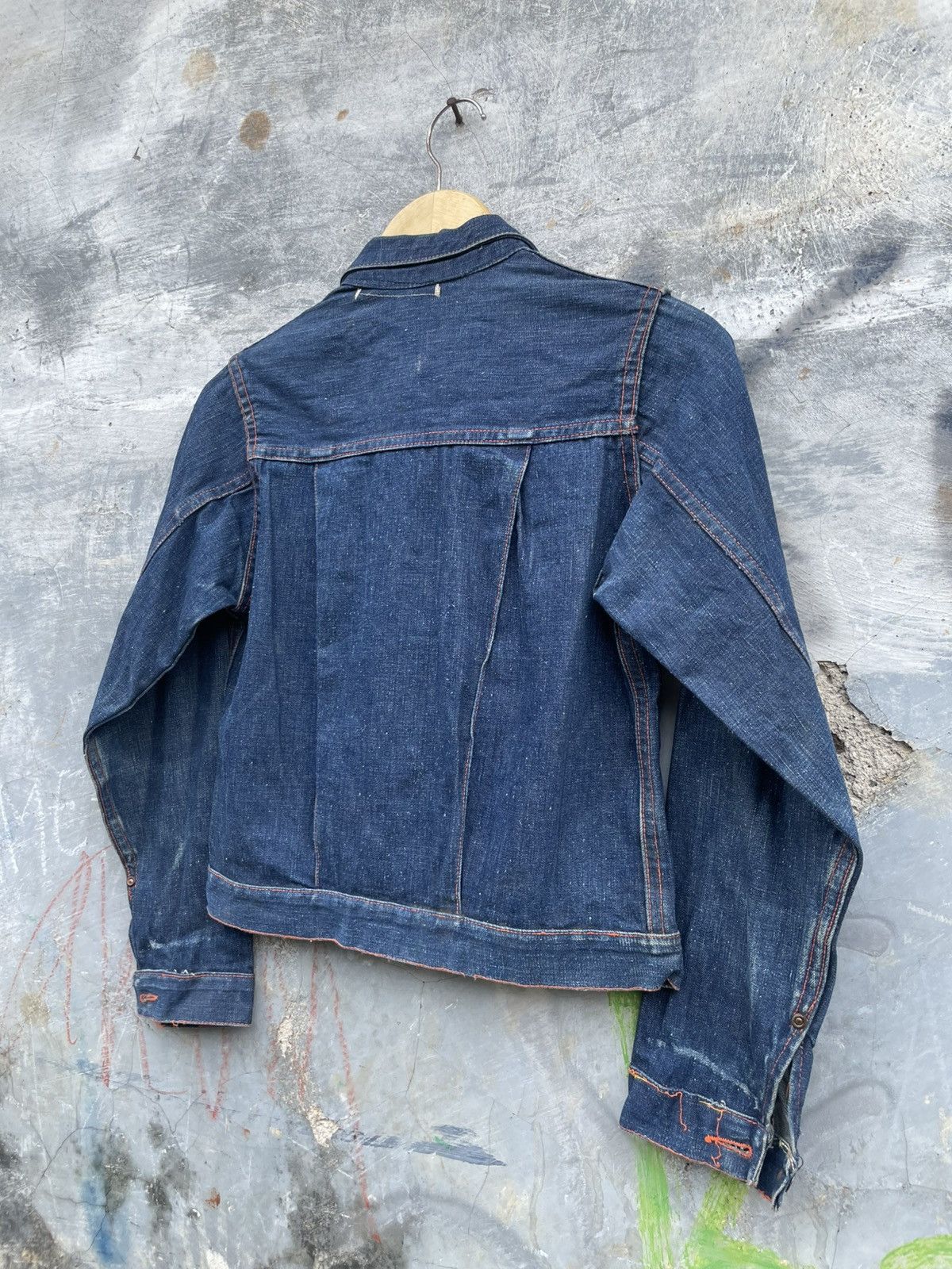 Vintage True 1940!Donut Button Selvedge Union Made WWII Denim Jacket Size US XS / EU 42 / 0 - 14 Thumbnail