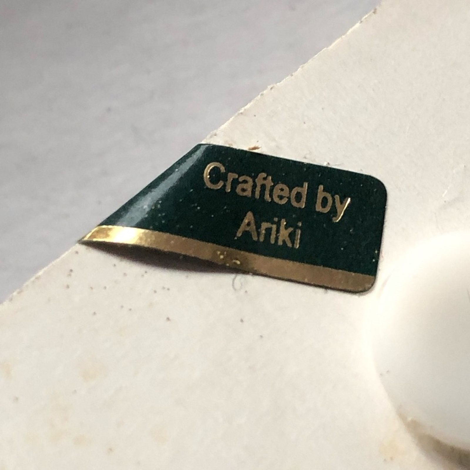 Jewelry Vintage men’s Ariki Nephrite jade 22kt gold cuff links NIB Size ONE SIZE - 5 Thumbnail