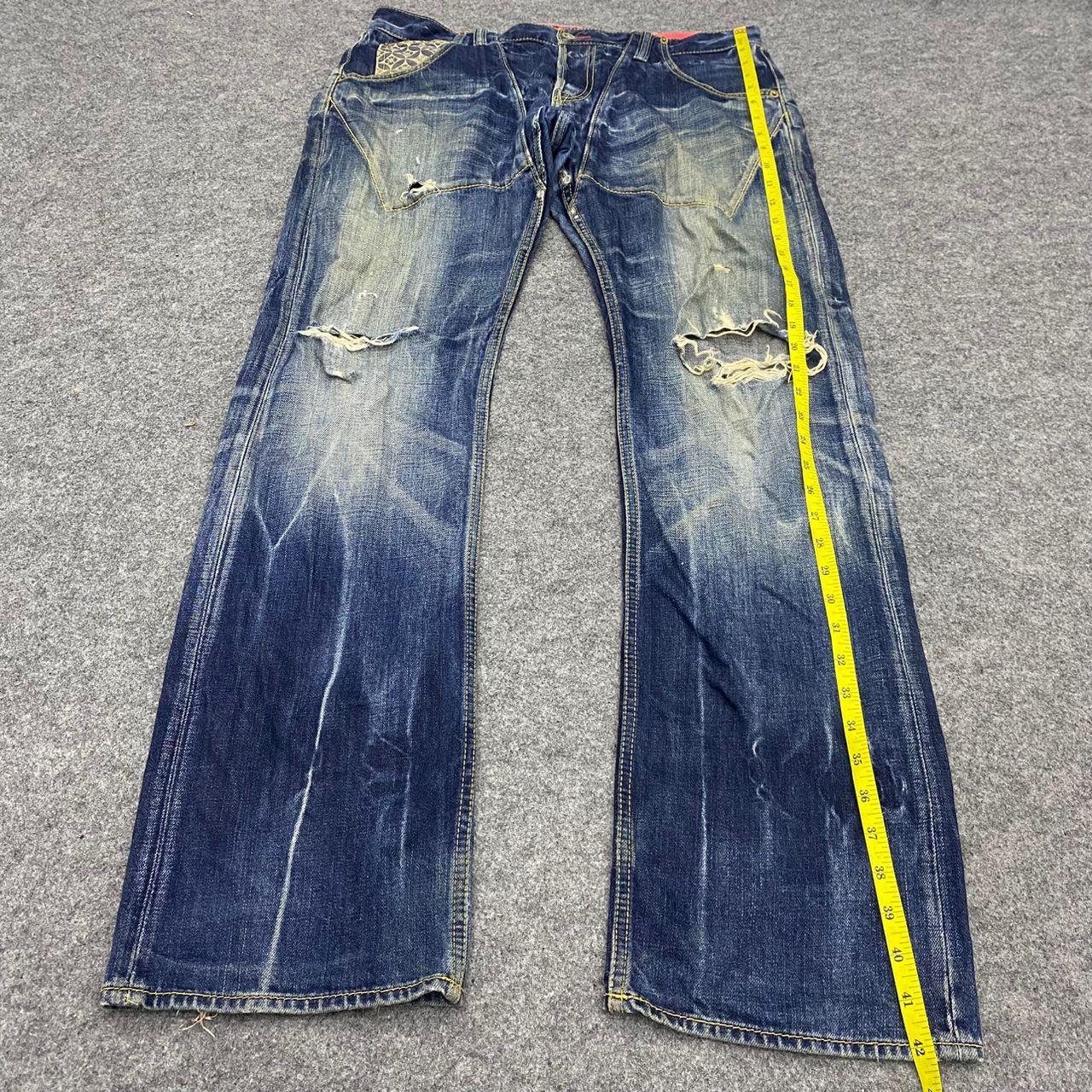 Eternal 💥Best Offer💥Vintage Eternal Distressed Denim Size US 36 / EU 52 - 3 Thumbnail