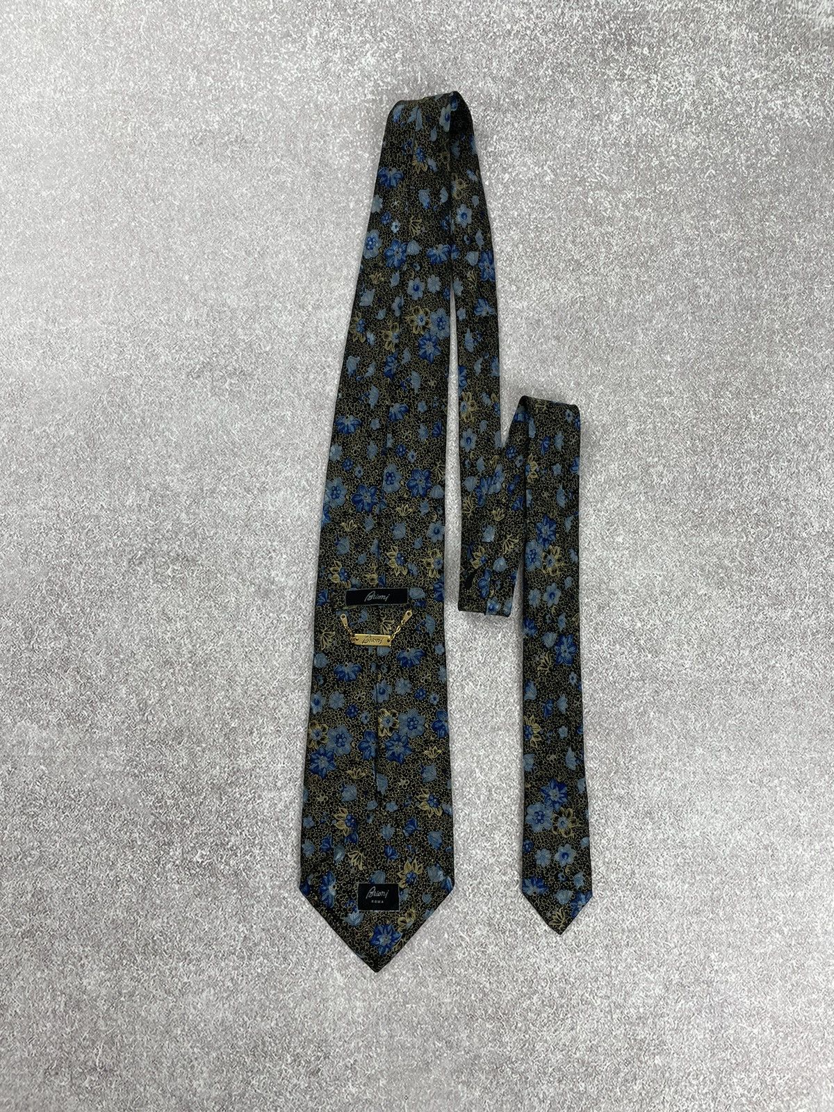 Brioni Brioni Printed Flowers Silk Tie Size ONE SIZE - 5 Thumbnail