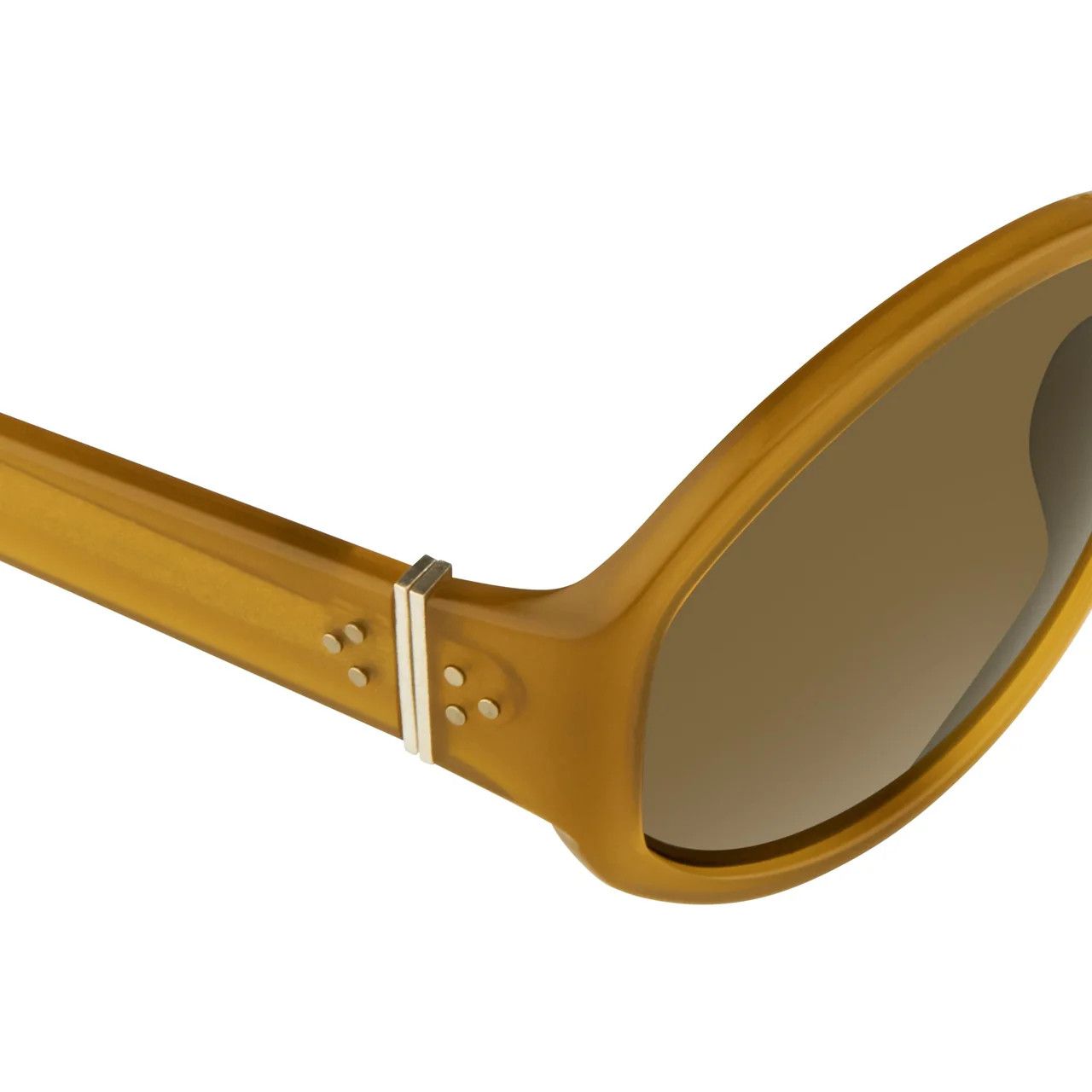 Ann Demeulemeester Ann Demeulemeester Sunglasses Oversized Honey and Green Size ONE SIZE - 3 Thumbnail