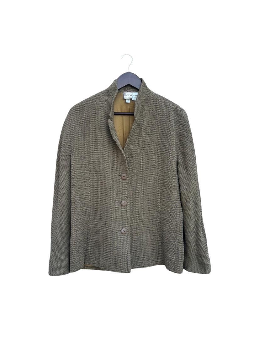 Krizia Krizia Lana Wool Coat Button Up Size XL / US 12-14 / IT 48-50 - 1 Thumbnail