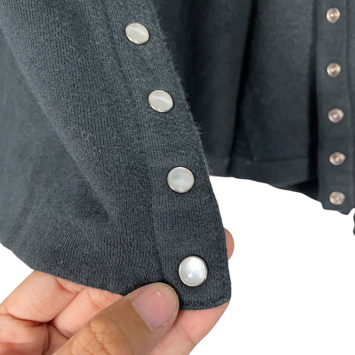 agnes b. Agnes B Snap Button Crop Top Cardigan Size S / US 4 / IT 40 - 14 Thumbnail