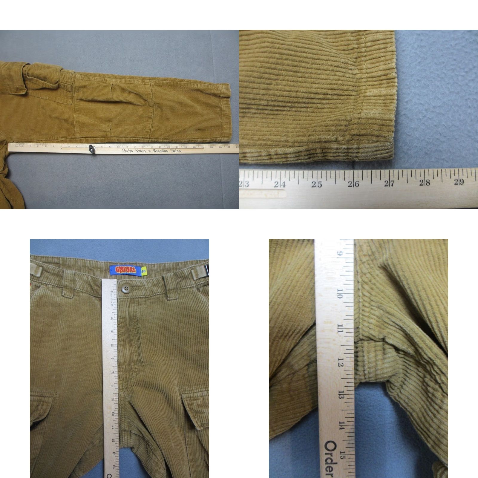 Empyre VINTAGE Empyre Pants Mens 30 Brown Corduroy Baggy Cargo Pockets Adjustable Y2K Skater Size US 30 / EU 46 - 8 Thumbnail