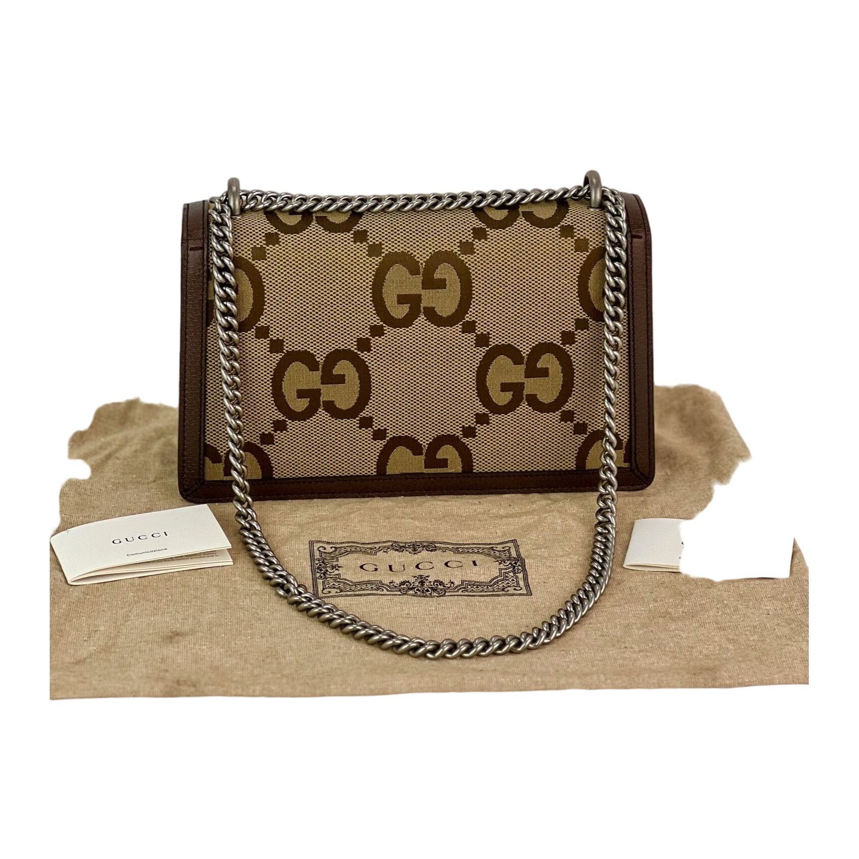 Gucci Gucci Dionysus Jumbo GG Canvas Beige Shoulder Bag Maxi Size ONE SIZE - 2 Thumbnail