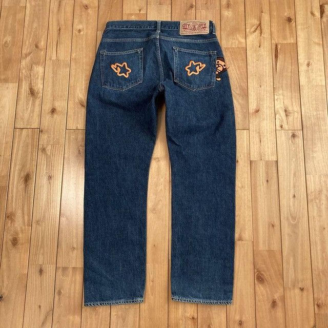 Bape Milo BAPE STA Embroidered Denim Pants a bathing ape ★size S Size US 30 / EU 46 - 3 Thumbnail