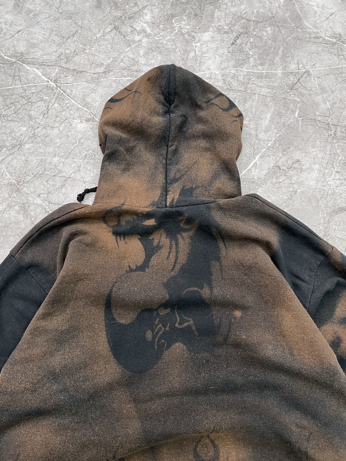 If Six Was Nine × Vintage CRAZY SUN FADED FLAME BOXY HOODIE hystericglamour STYLE Size US L / EU 52-54 / 3 - 12 Thumbnail
