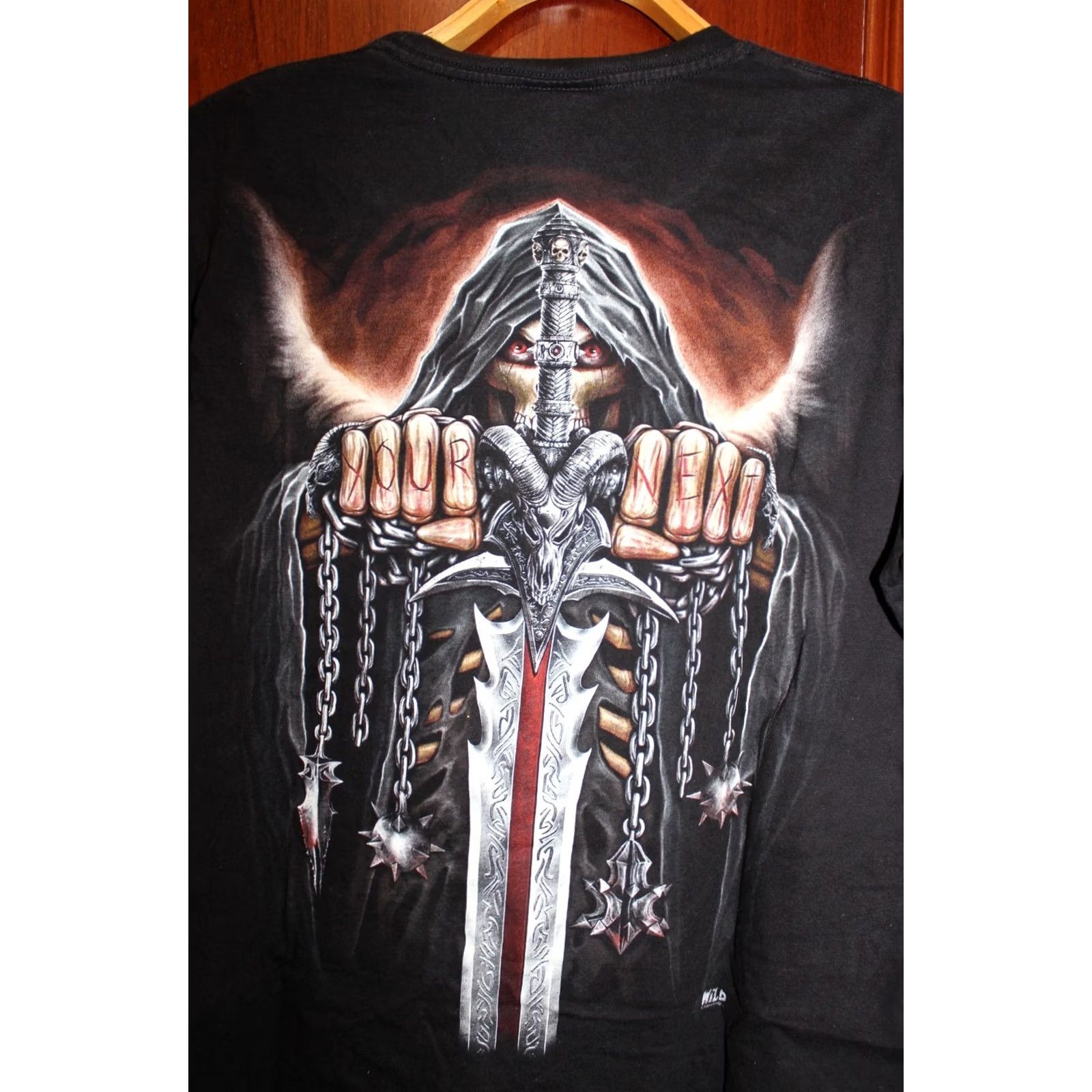Vintage VINTAGE Wild Rock T-Shirt Mens L Black - Rock T-Shirt / Vintage / Men / L / Black / 53-68cm / 67-68cm Size US L / EU 52-54 / 3 - 5 Thumbnail