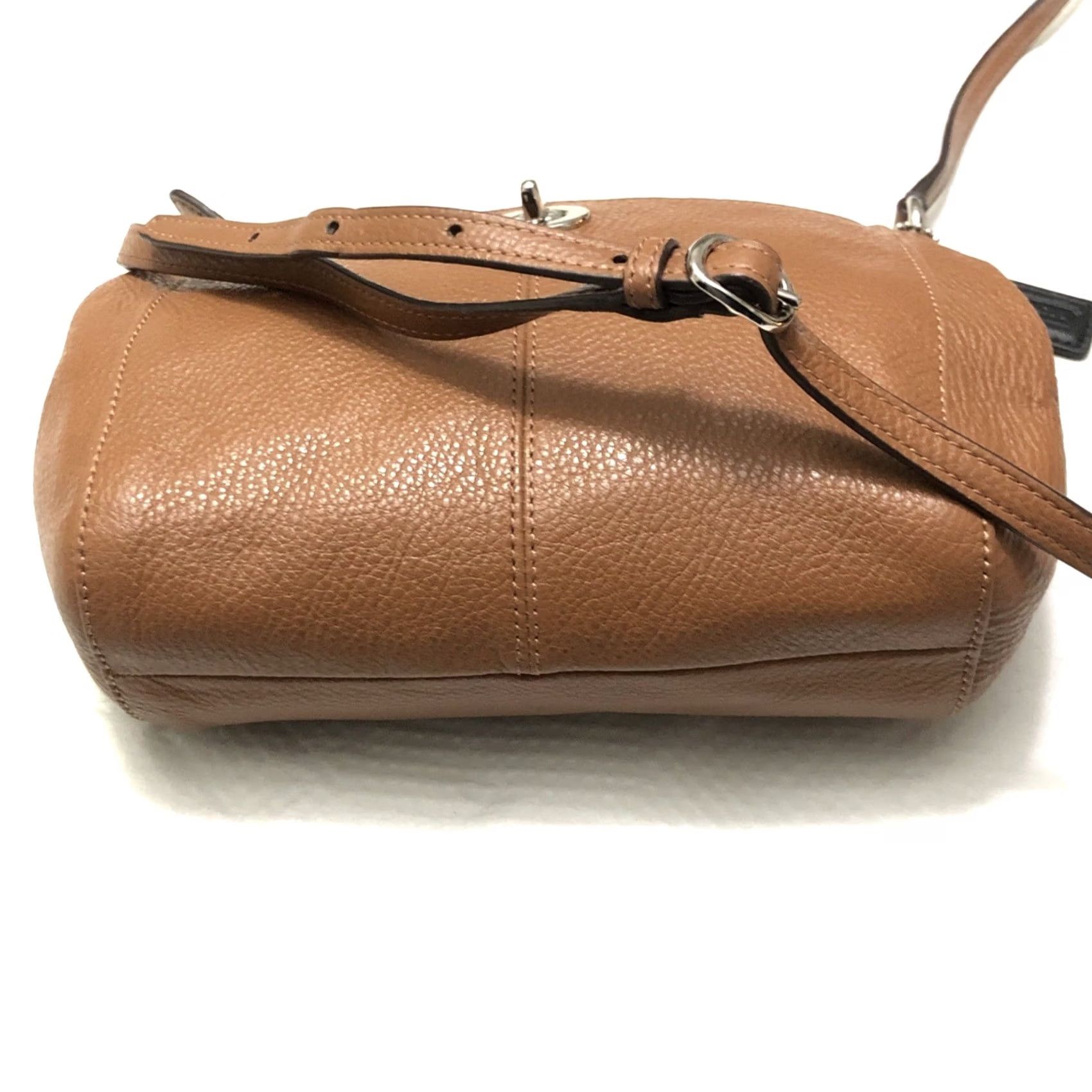 Coach Coach Swingpack Small Crossbody Leather Pebbled Caramel Brown Silver Hardware Women Size S / US 4 / IT 40 - 6 Thumbnail