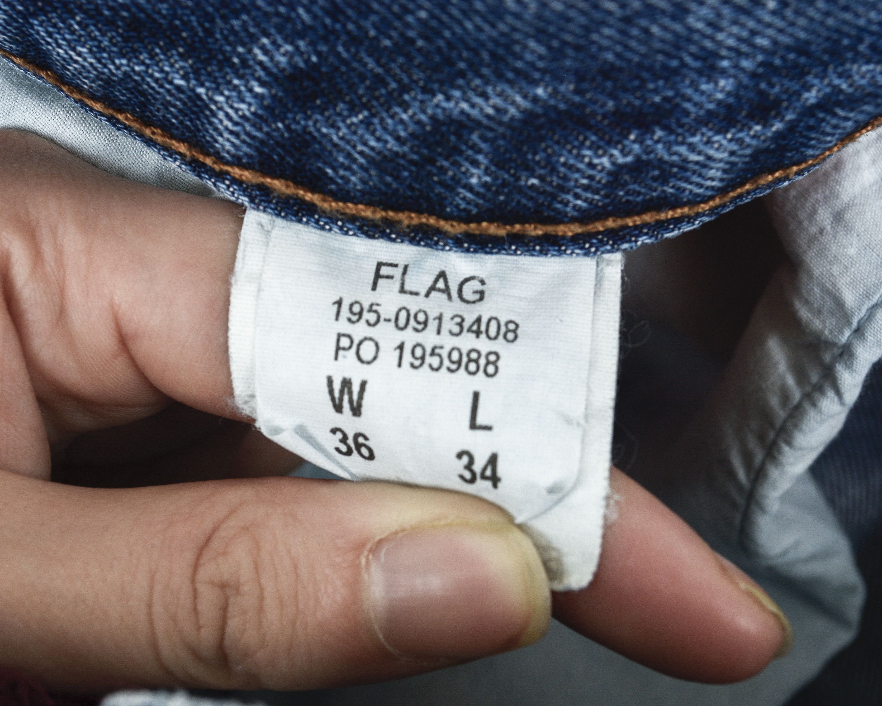 Tommy Hilfiger Flag Men W36 L34 Regular Straight Jeans Denim Pants Trousers Size US 36 / EU 52 - 7 Thumbnail