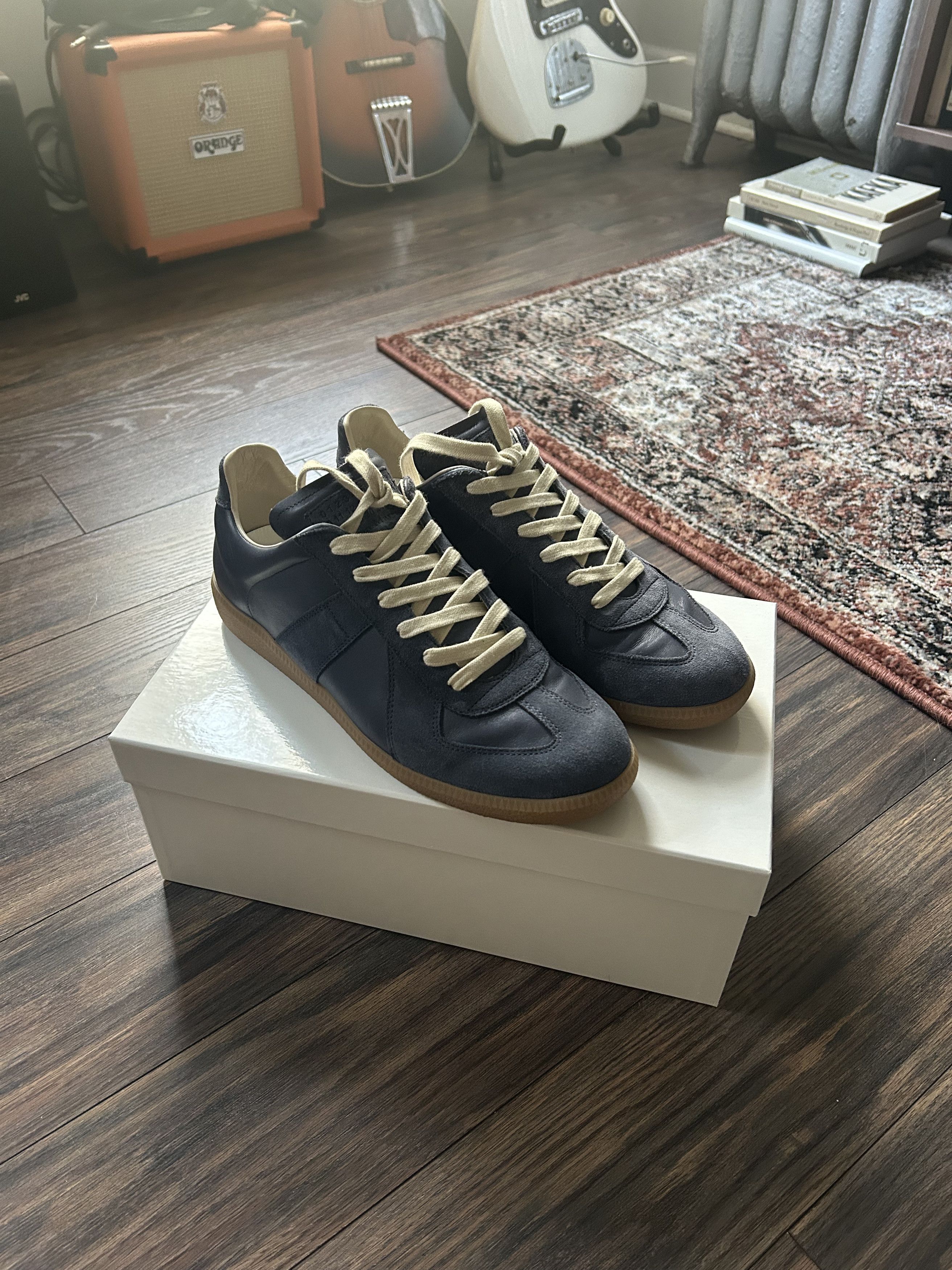 Maison Margiela Replica Sneakers in Pewter | Grailed