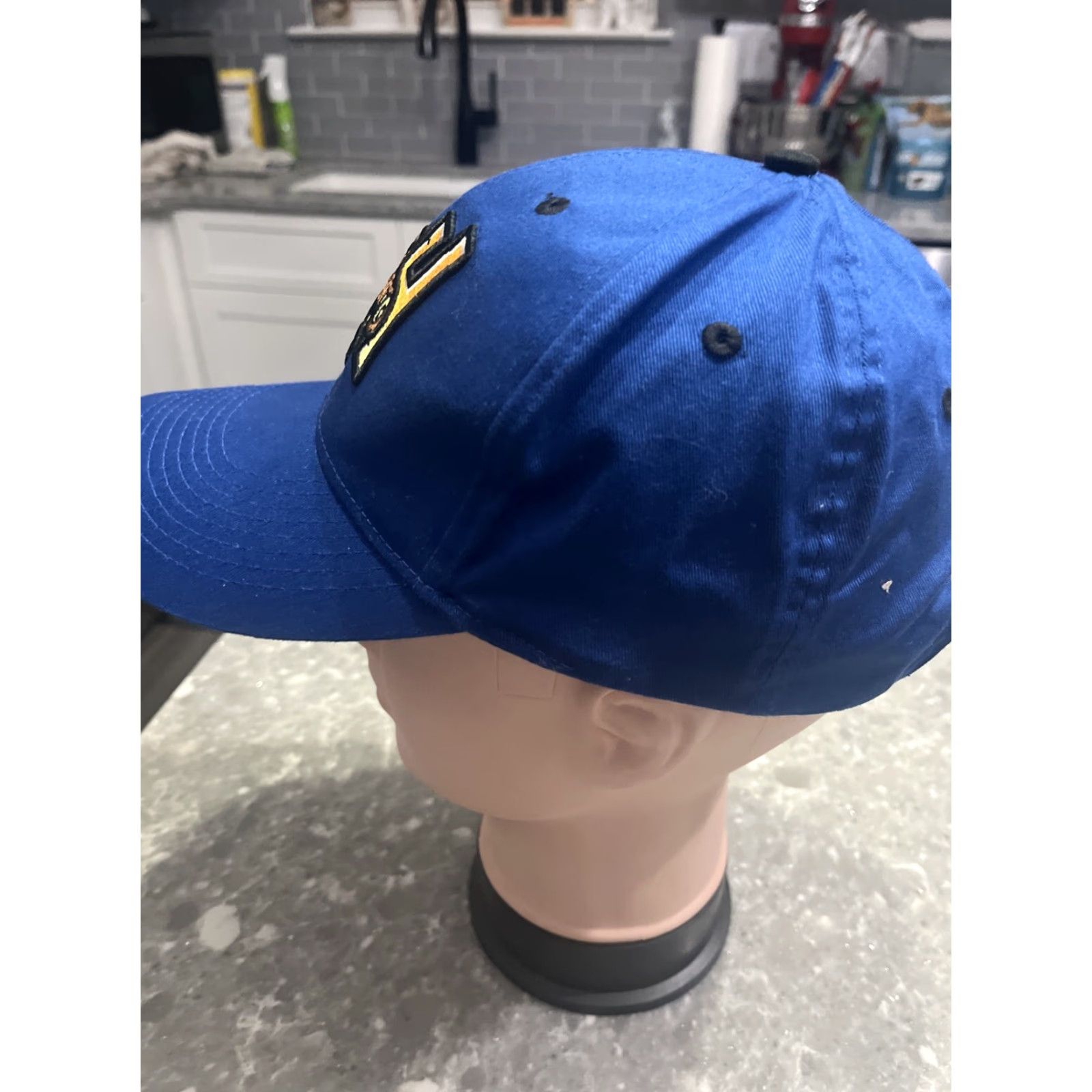 Vintage Rock Hounds Cap Embroidered Midland Texas Baseball Men S/M Blue Cotton Canvas Adjustable Baseball Cap Size ONE SIZE - 2 Thumbnail