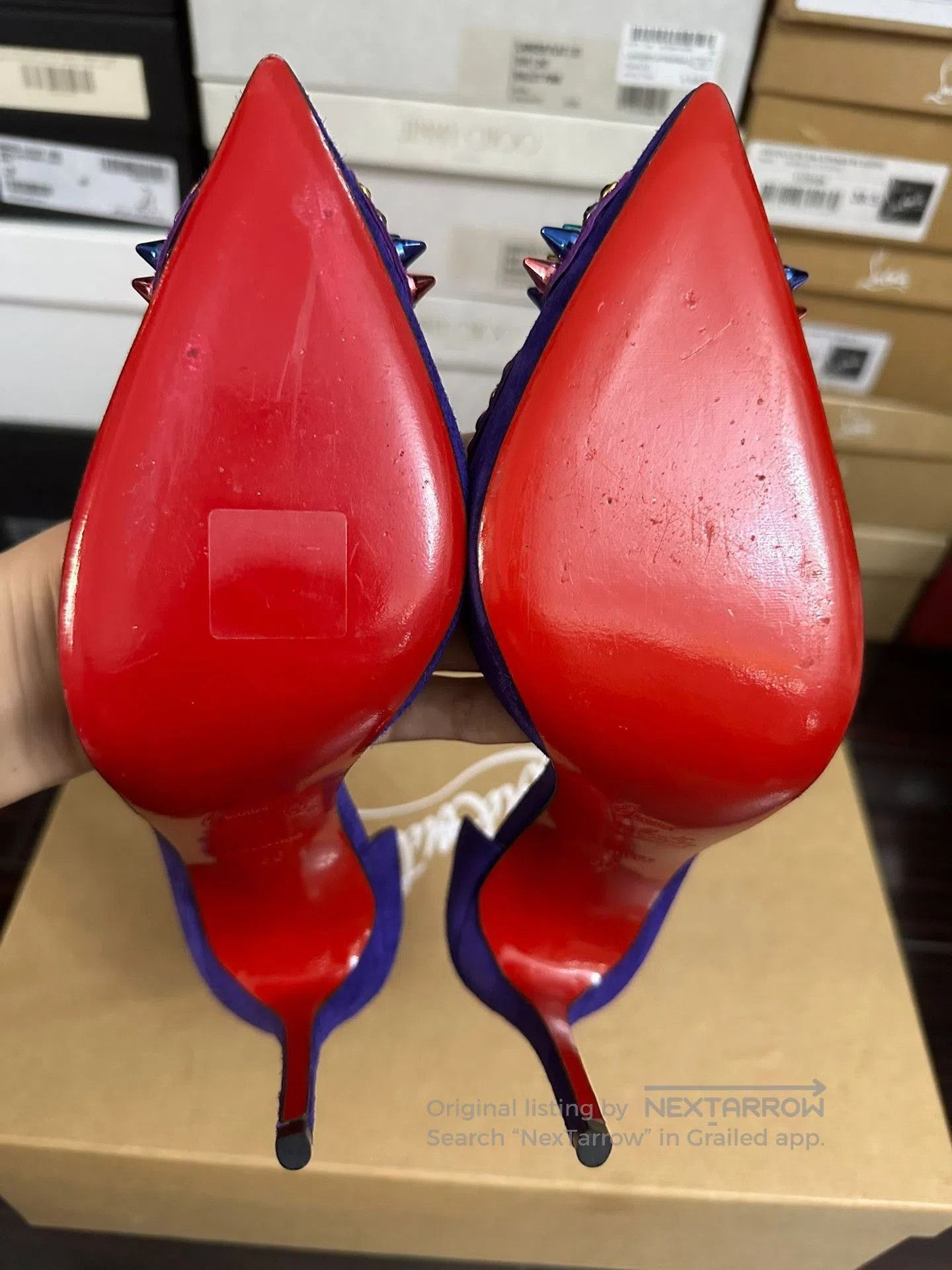 Christian Louboutin Christian Louboutin Color Stud Limited Heels. Size US 5 / IT 35 - 8 Thumbnail