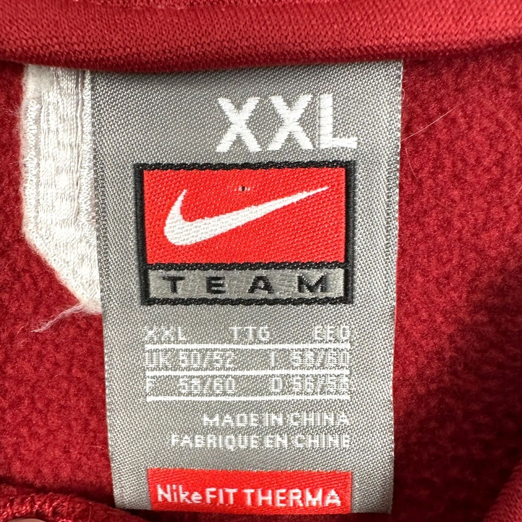 Nike Nike Oklahoma Sooners Therma-FIT Pullover Sweatshirt Men 2XL Red Crew Neck Long Sleeve Embroidered Logo Swoosh OU Back Neck Athletic Big & Tall Size US XXL / EU 58 / 5 - 4 Thumbnail