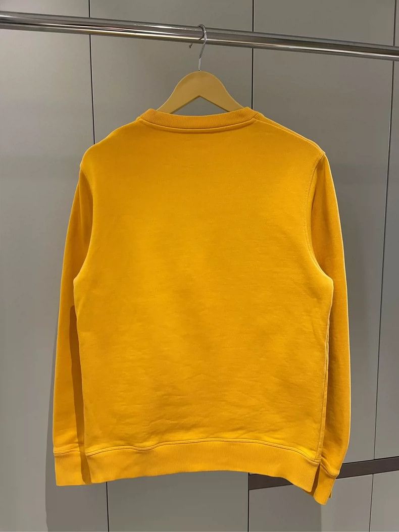 LOEWE Yellow classic Logo embroidered round neck sweater