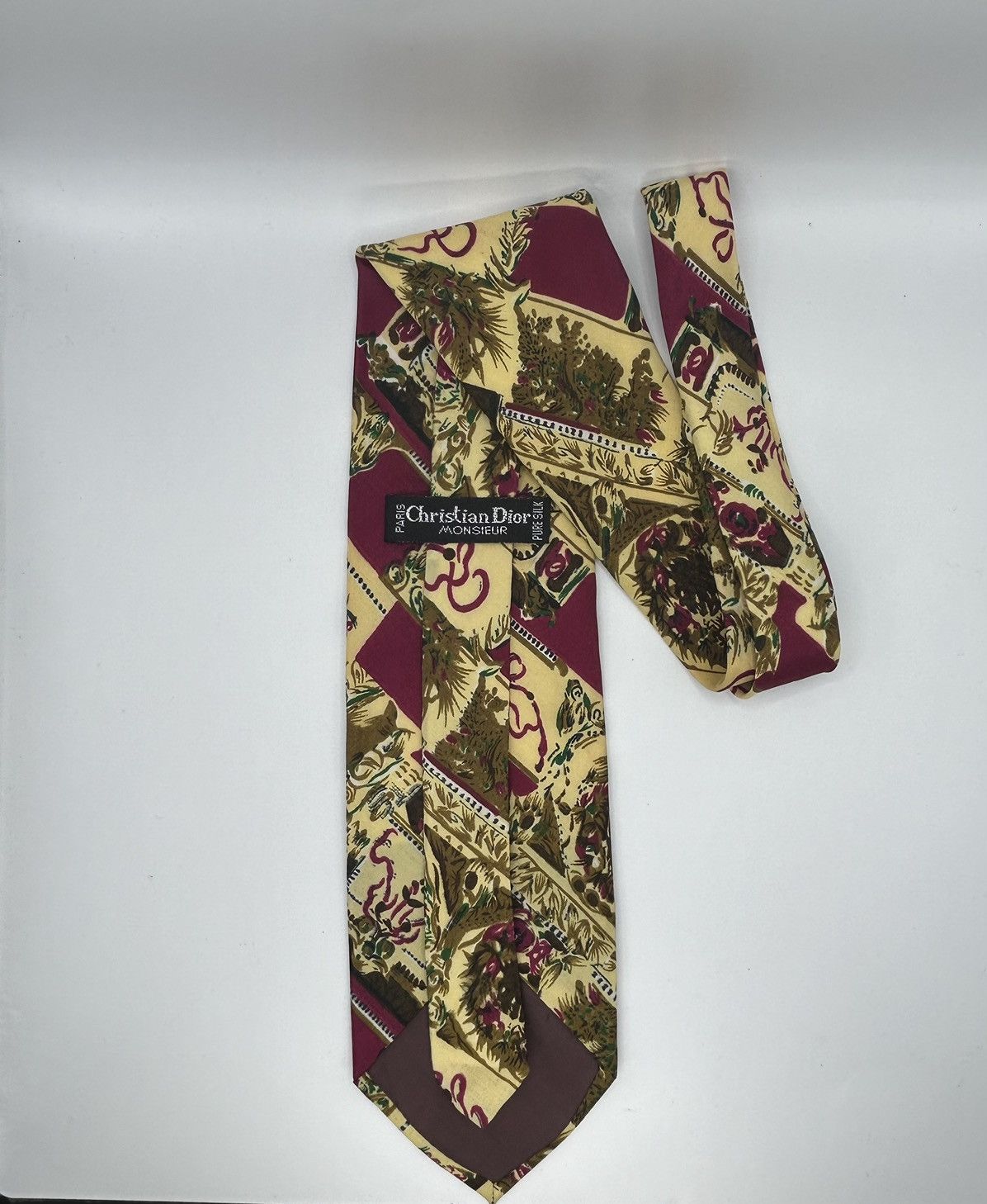 Christian Dior Monsieur × Vintage Vintage Christian Dior Monsieur Silk Tie Size ONE SIZE - 1 Thumbnail