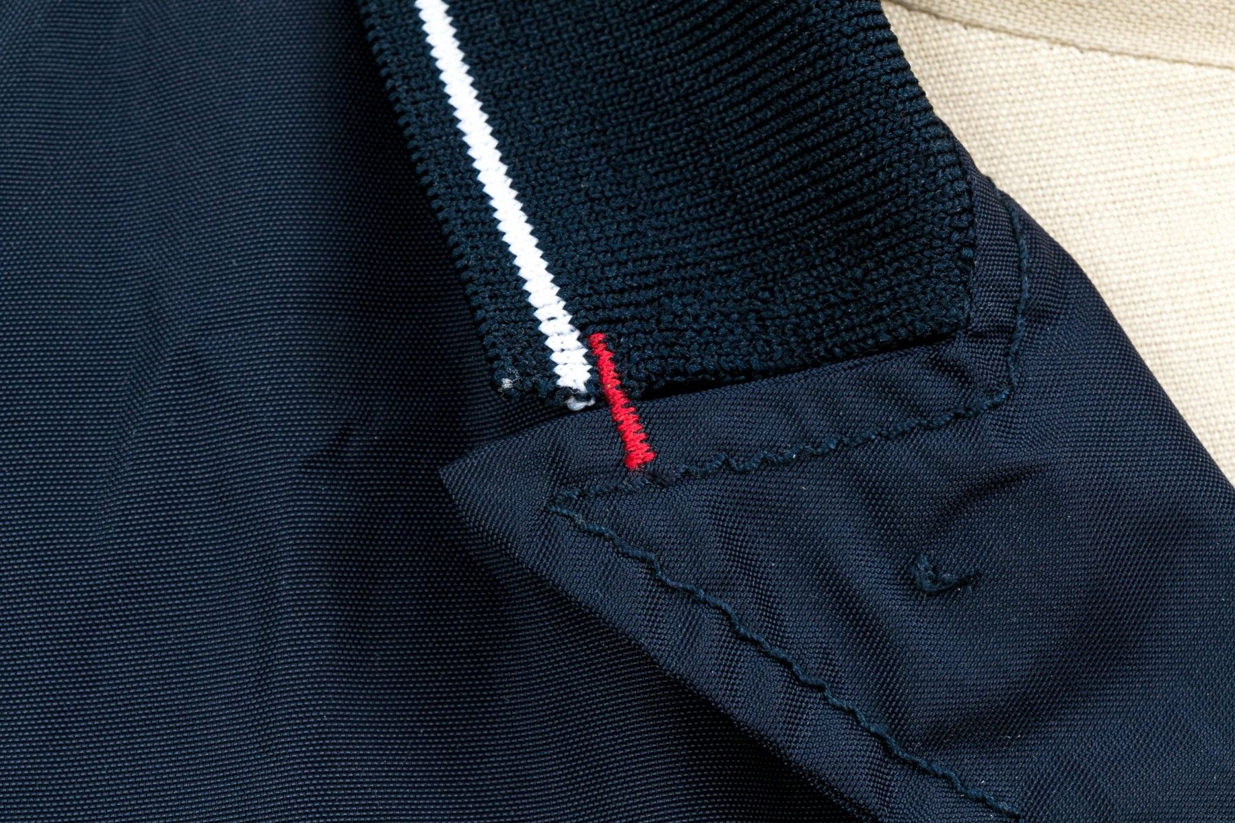 Emporio Armani ARMANI JEANS NAVY BLUE NYLON BUTTON DOWN JACKET Size US S / EU 44-46 / 1 - 3 Thumbnail