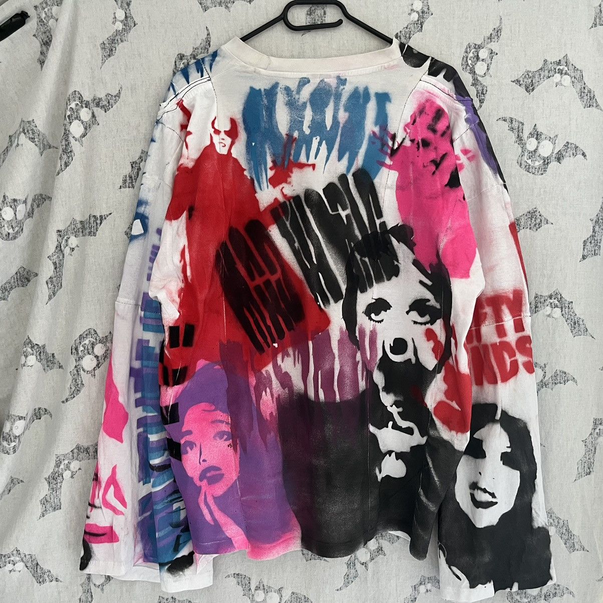 Vintage Vintage Custom Longsleeve Psycho Rave y2k asymetric demon Size US L / EU 52-54 / 3 - 16 Thumbnail