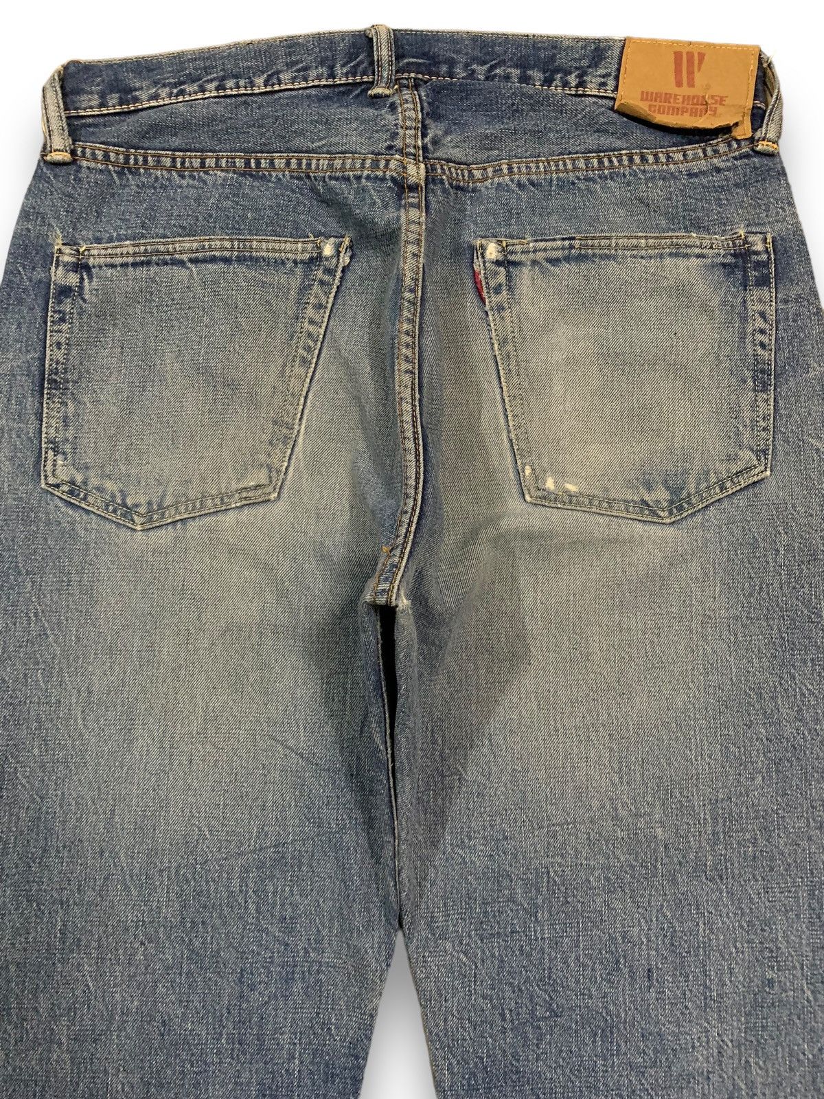 Sugar Cane Vintage 90s Warehouse & Co Selvedge Loose Distressed Jorts Size US 33 - 13 Thumbnail