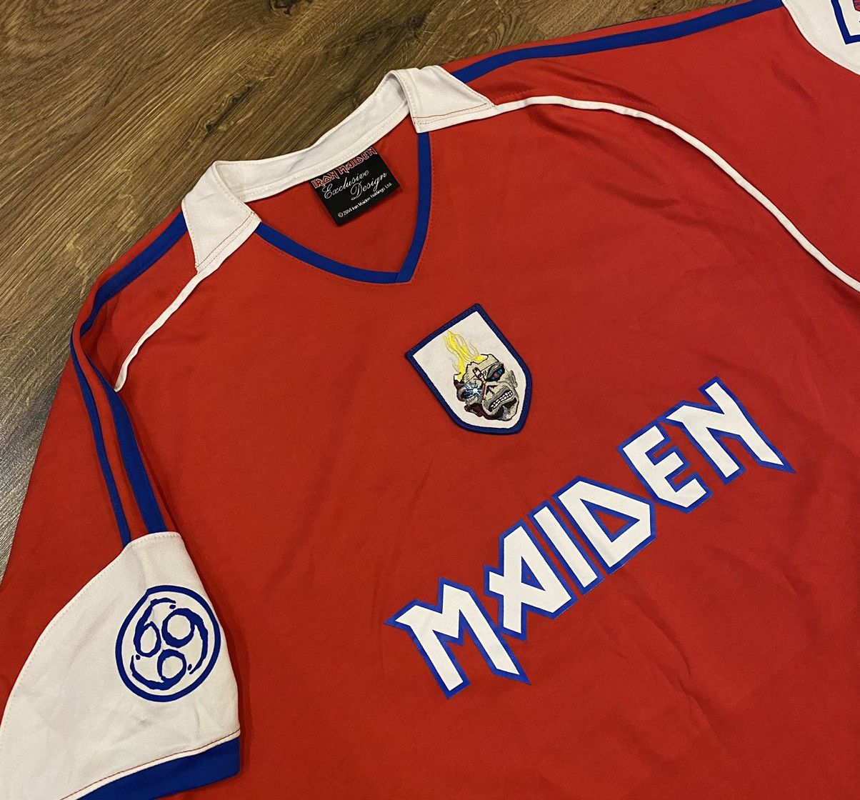 Band Tees Iron Maiden England Jersey x Vintage x Rare x Rock Tees Size US L / EU 52-54 / 3 - 1 Thumbnail