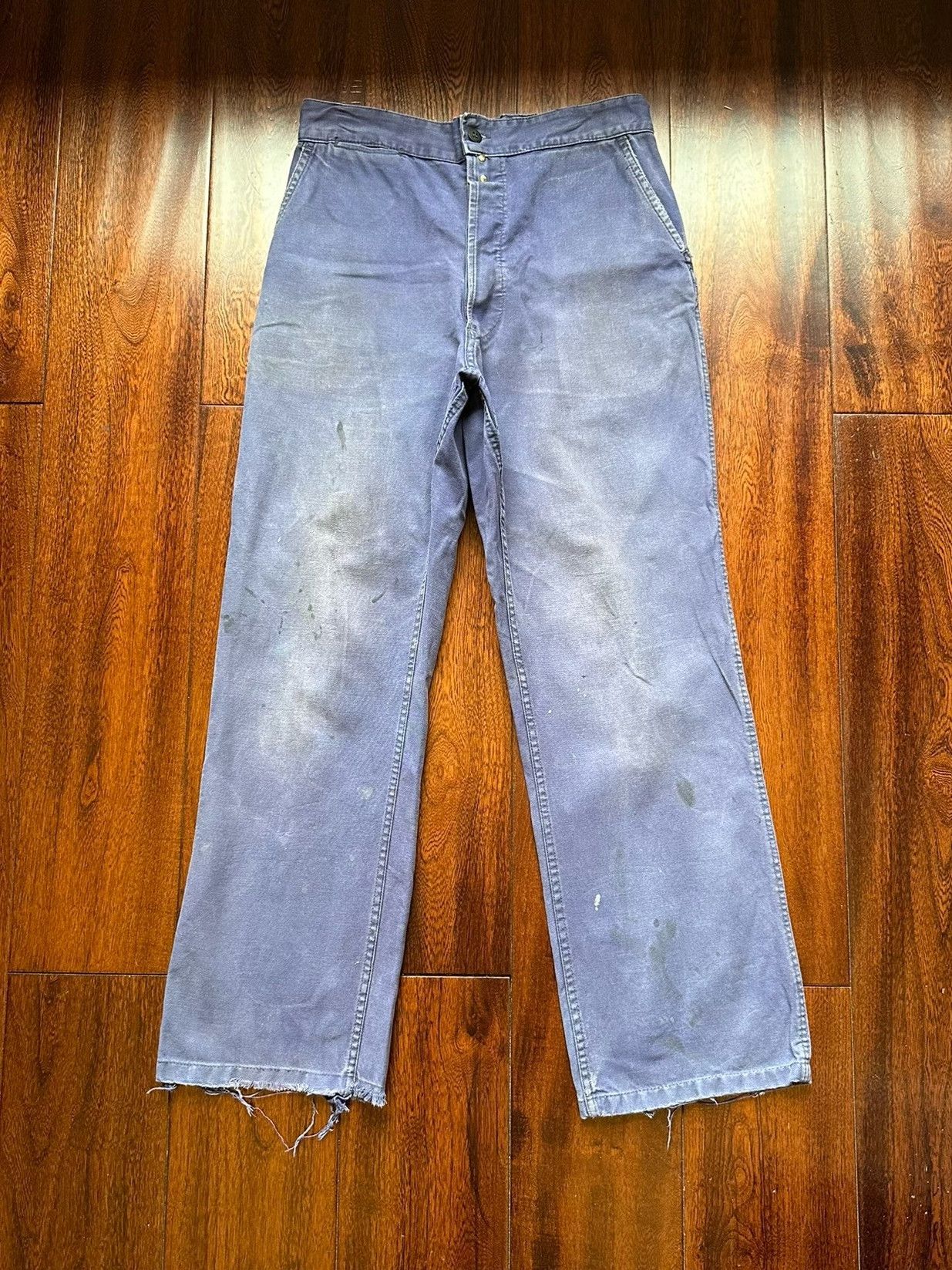 Vintage Vintage French Faded Work Pants Size US 30 / EU 46 - 1 Thumbnail