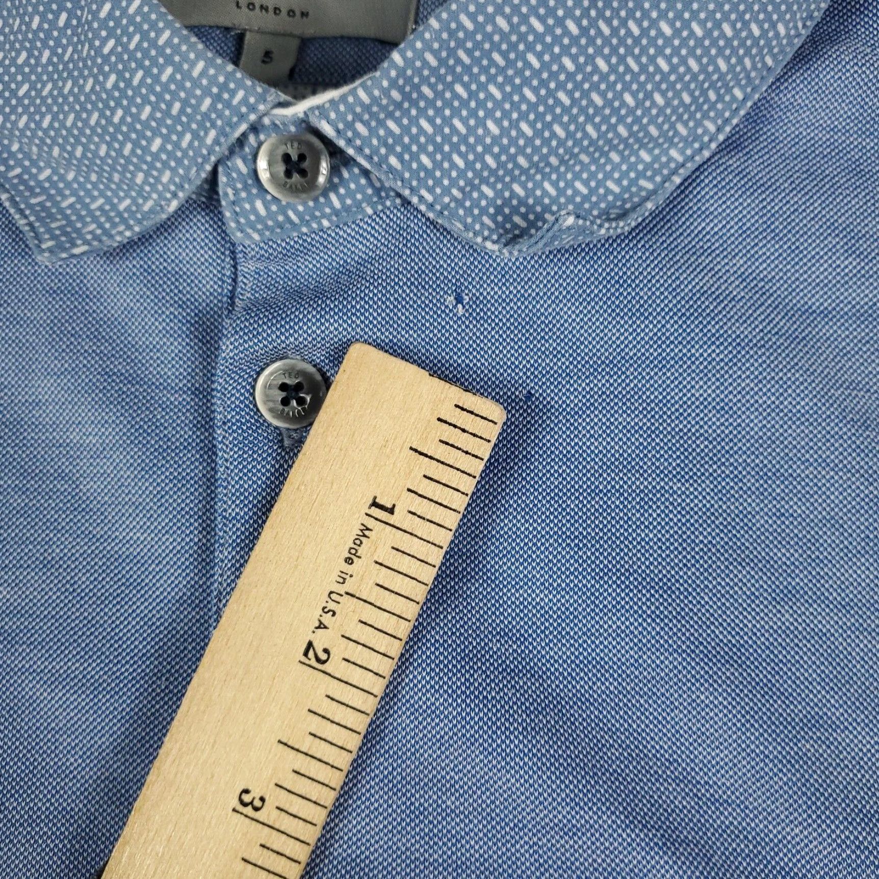 Ted Baker Ted Baker Polo Shirt Mens Size 5 Blue Casual Short Sleeve Regular Fit Size US S / EU 44-46 / 1 - 3 Thumbnail