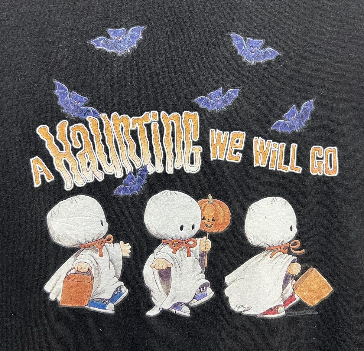 Hanes × Vintage VINTAGE HANES A HAUNTING WE WILL GO SHIRT Size US XL / EU 56 / 4 - 3 Thumbnail