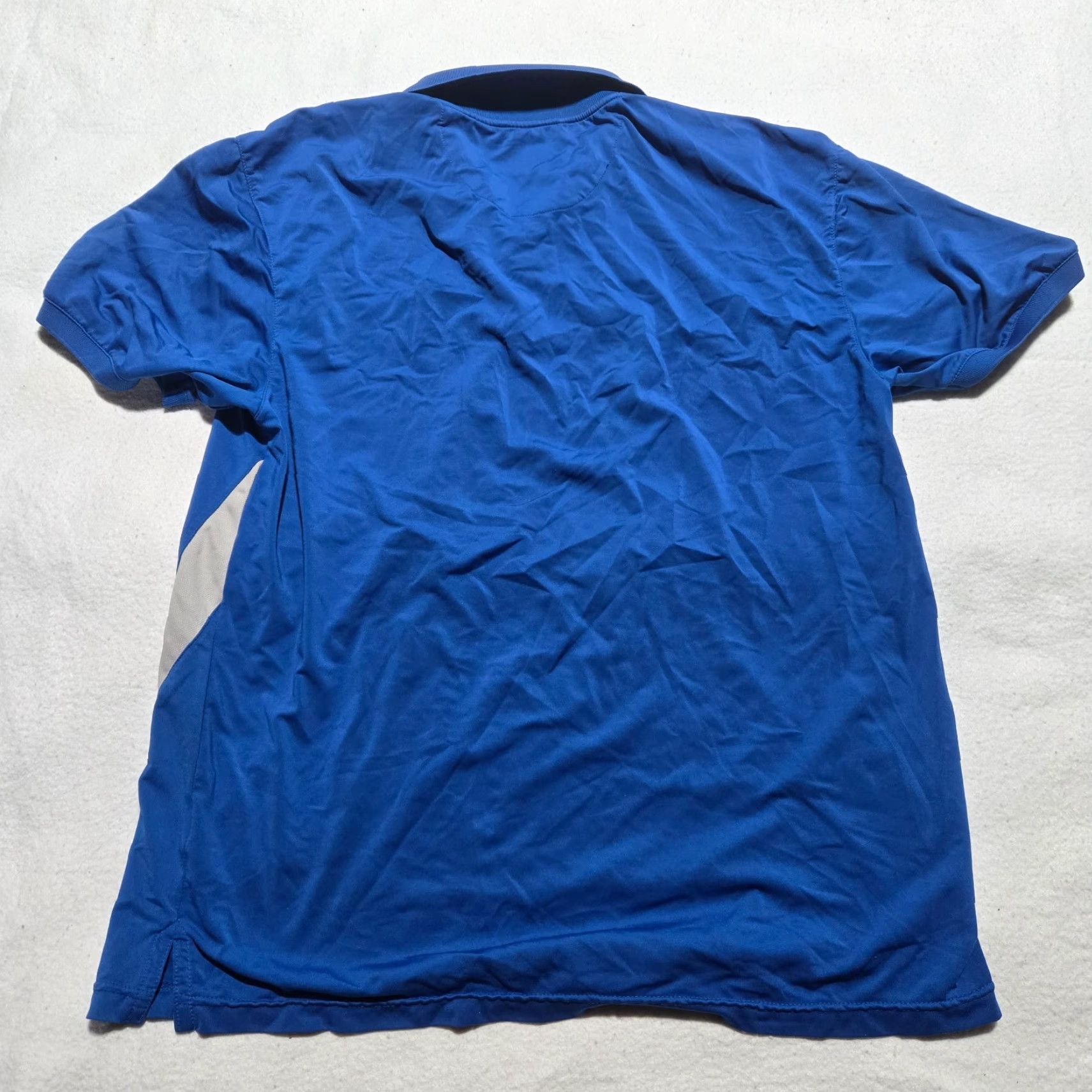 Vintage Uniform Blue Polo Shirt, Aaron's Rent Employee Short Sleeve Knit Cotton Adult M, Blue, Shirt, Men, Medium, Classic T-Shirt (Shirt). Size US M / EU 48-50 / 2 - 8 Thumbnail