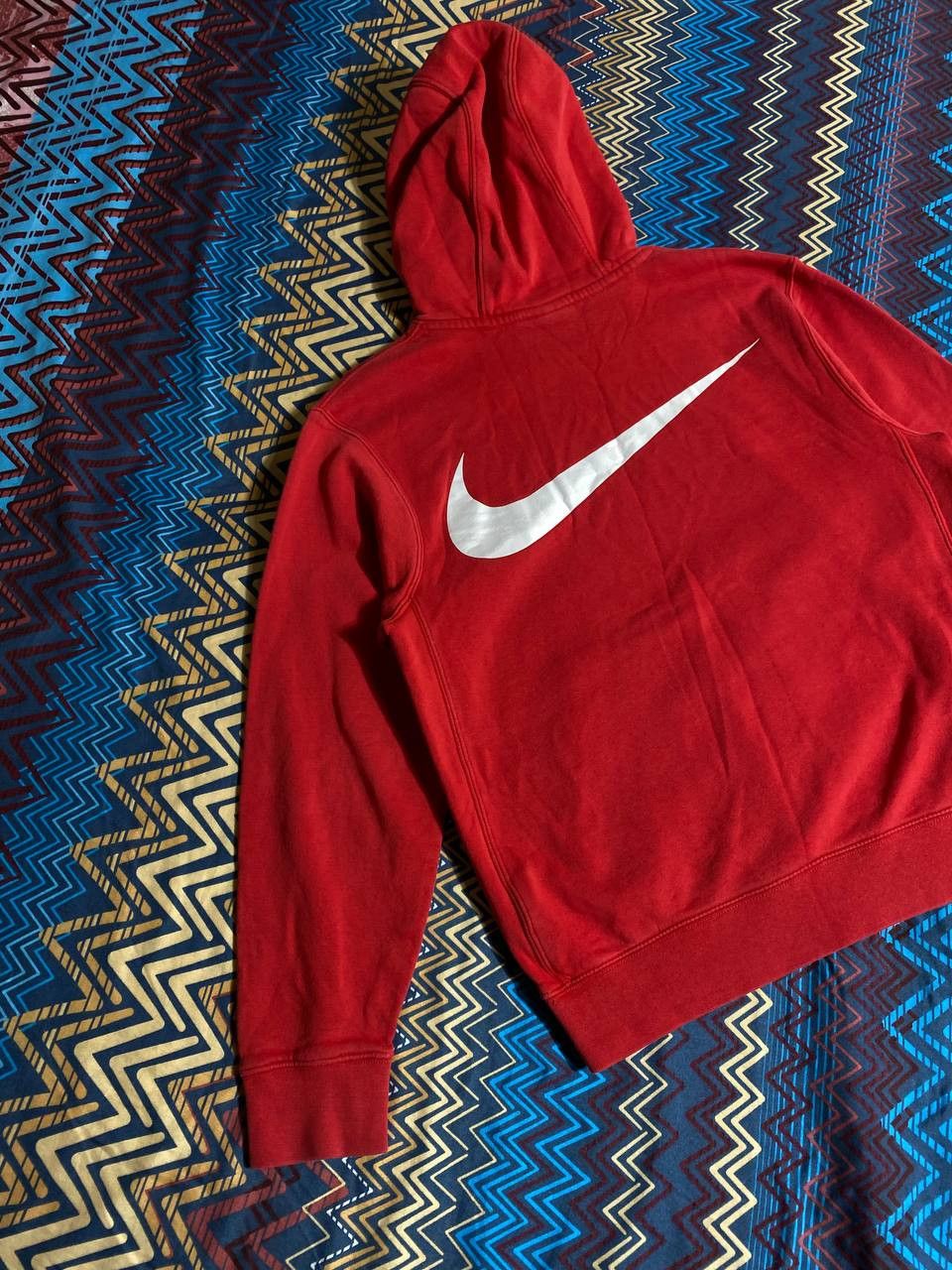 Nike × Vintage Vintage Nike Hoodie Y2K Big Swoosh Distressed L.F.C Logo Size US M / EU 48-50 / 2 - 7 Thumbnail
