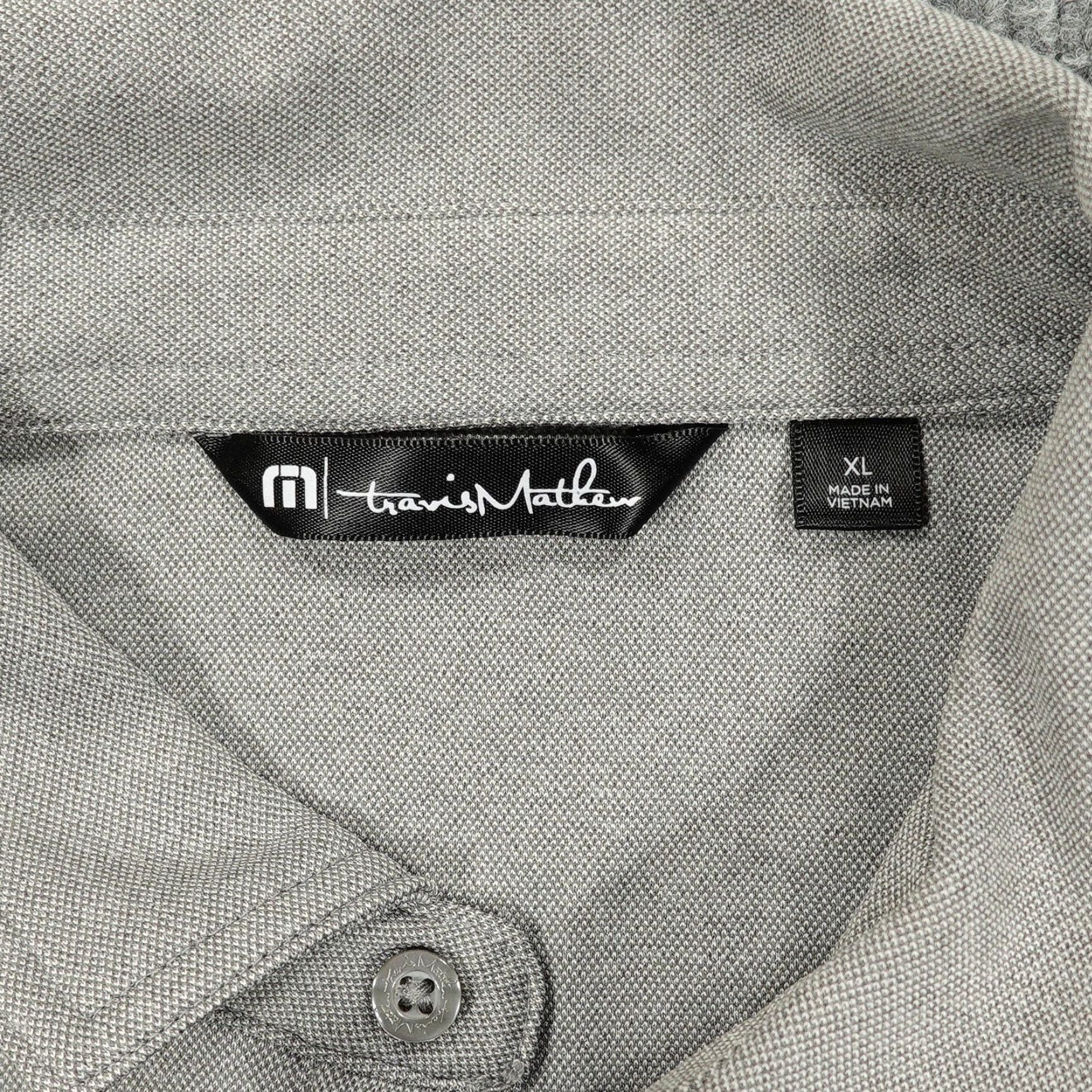 TravisMathew Travis Mathew Polo Shirt Mens XL Gray Golf Performance Short Sleeve Short Sleeve Polo Shirt Mens XL Gray Golf Size US XL / EU 56 / 4 - 3 Thumbnail