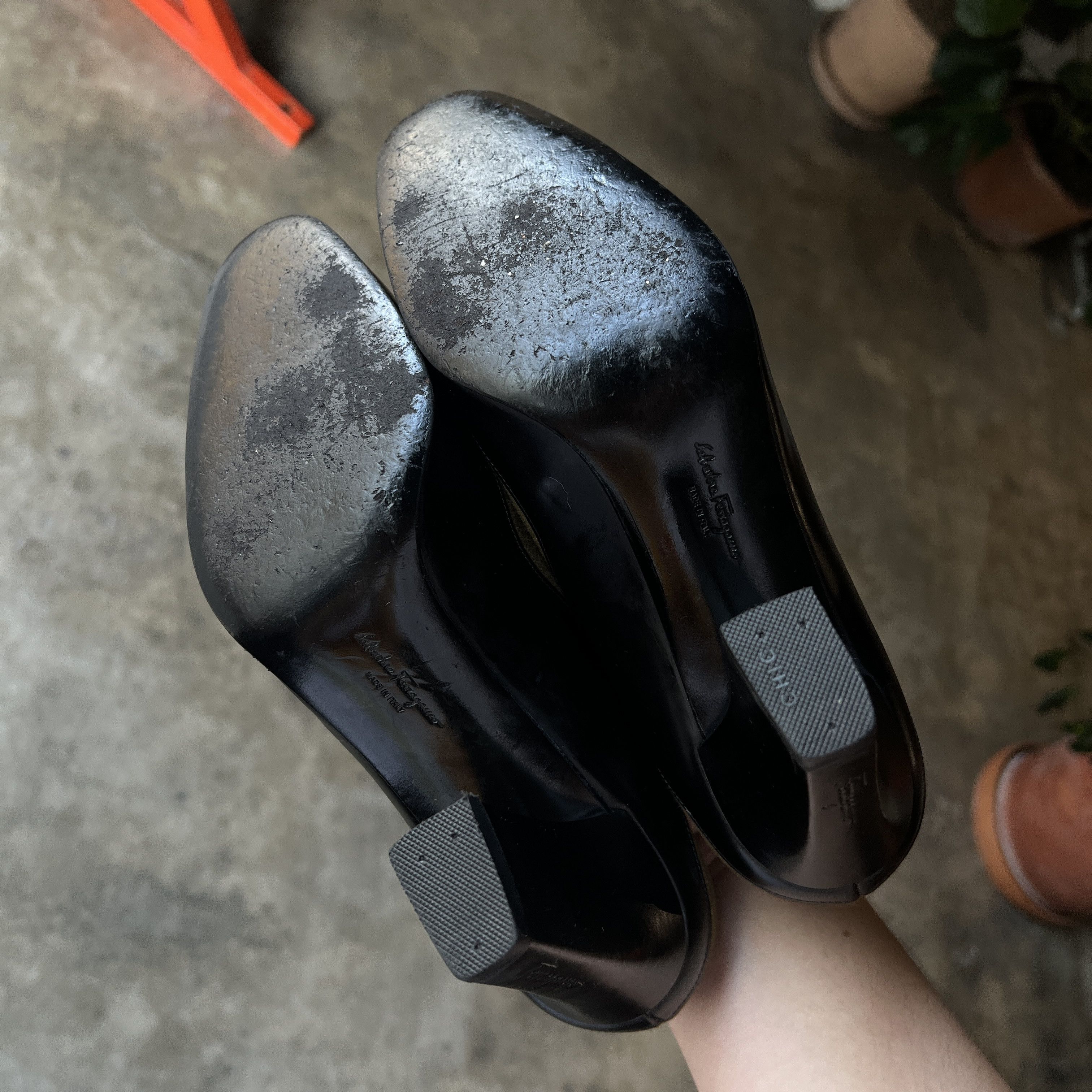 Salvatore Ferragamo Salvatore Ferragamo Two-Tone Block Heels Size US 8 / IT 38 - 10 Thumbnail