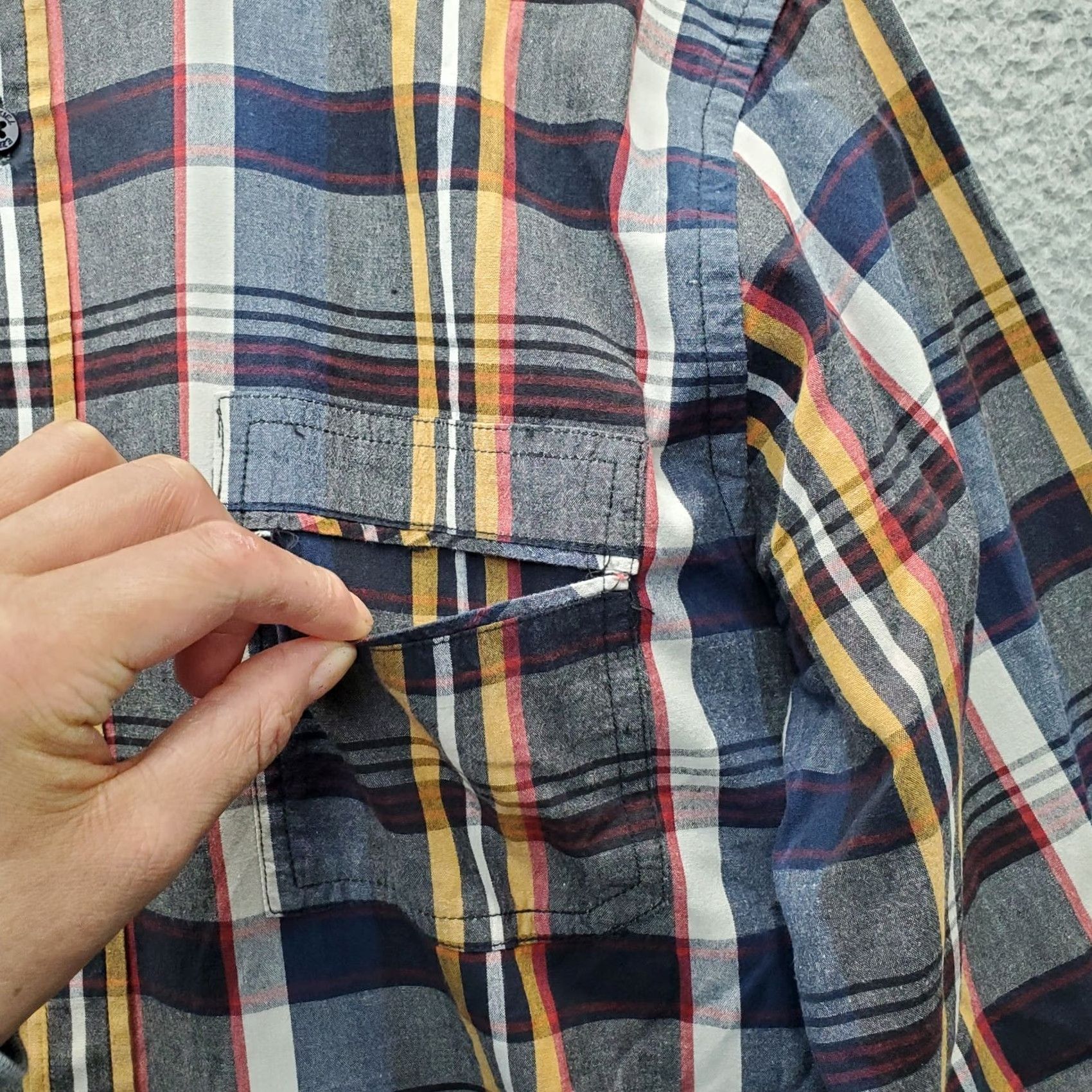 Vintage Ezekiel Mens XL Multi Plaid Cotton Button-Up Shirt Size US XL / EU 56 / 4 - 3 Thumbnail