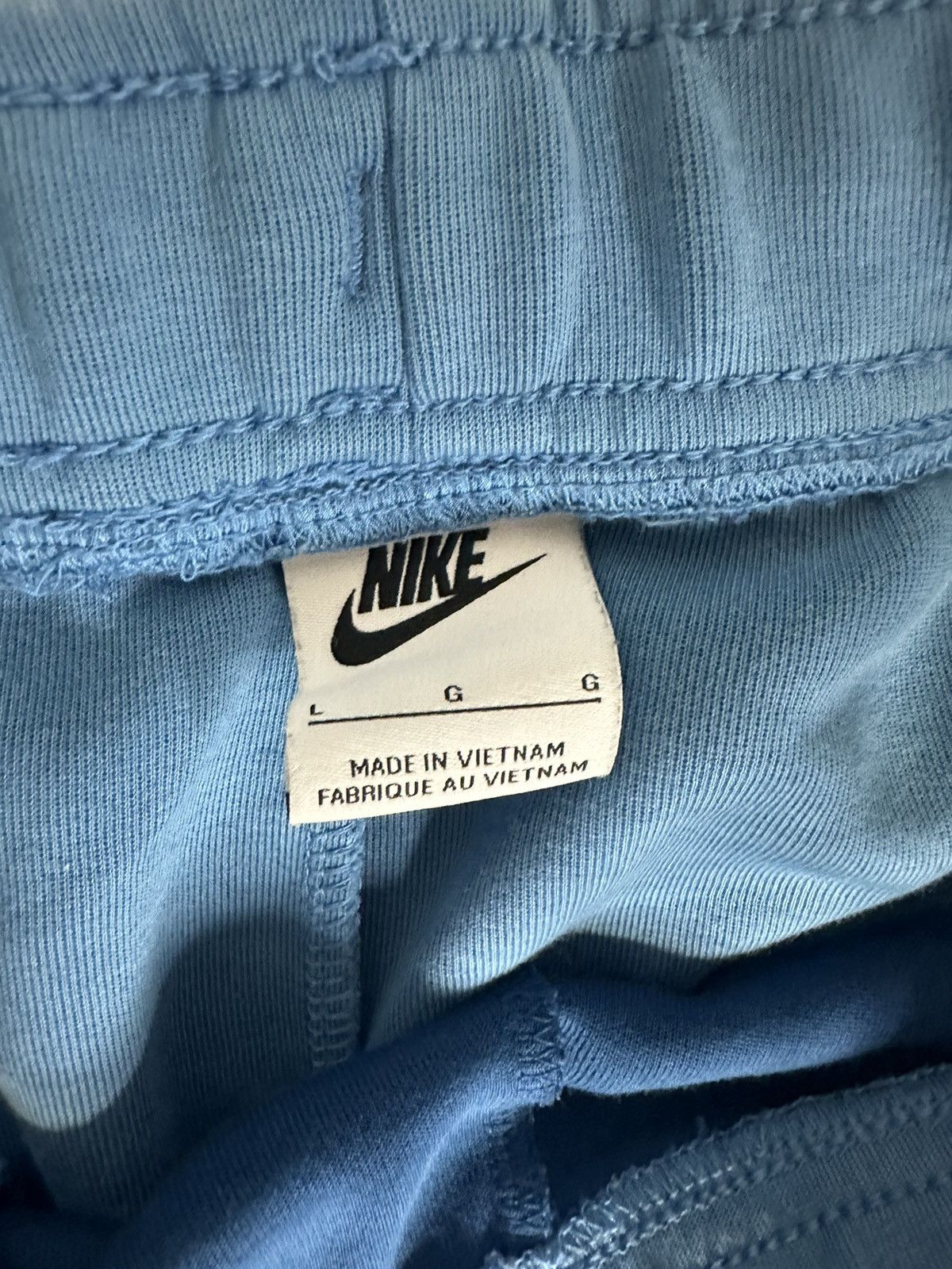 Designer × Nike Blue/Navy Nike Tech Fleece Joggers Size US 35 - 4 Thumbnail