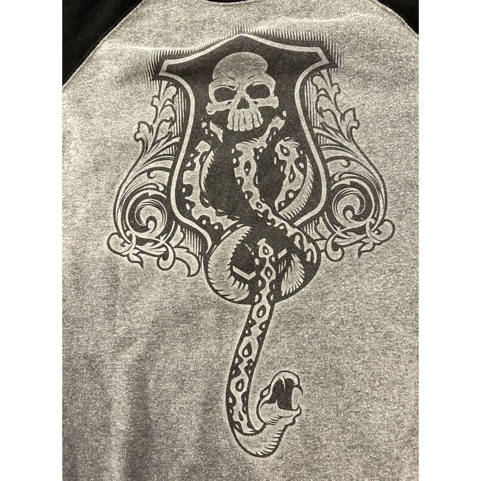 Vintage Universal Studios Harry Potter Dark Mark Crewneck Sweatshirt Medium Slytherin Size US M / EU 48-50 / 2 - 2 Thumbnail