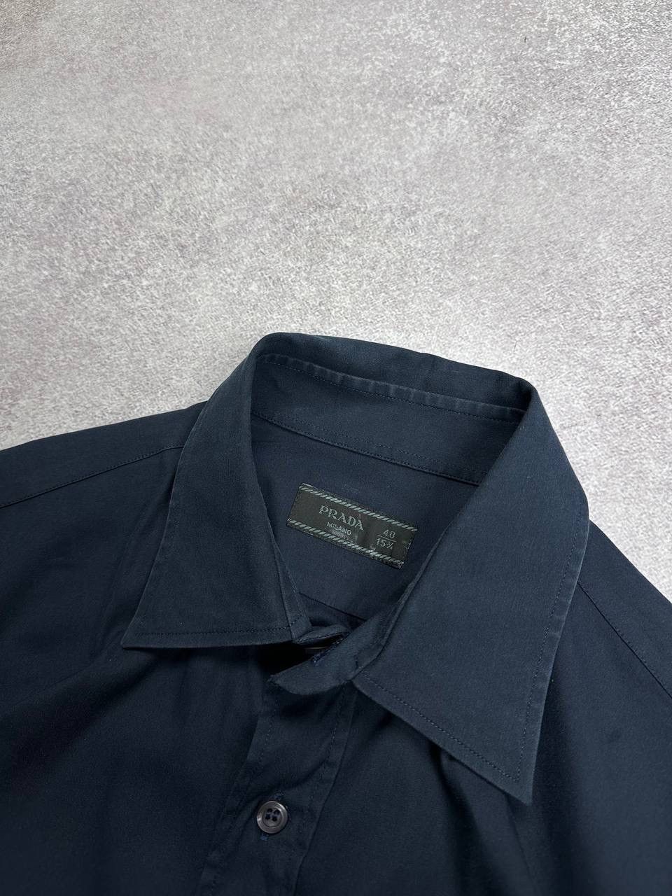 Prada Vintage Prada Luxury Navy Shirt Rare L Size US L / EU 52-54 / 3 - 3 Thumbnail
