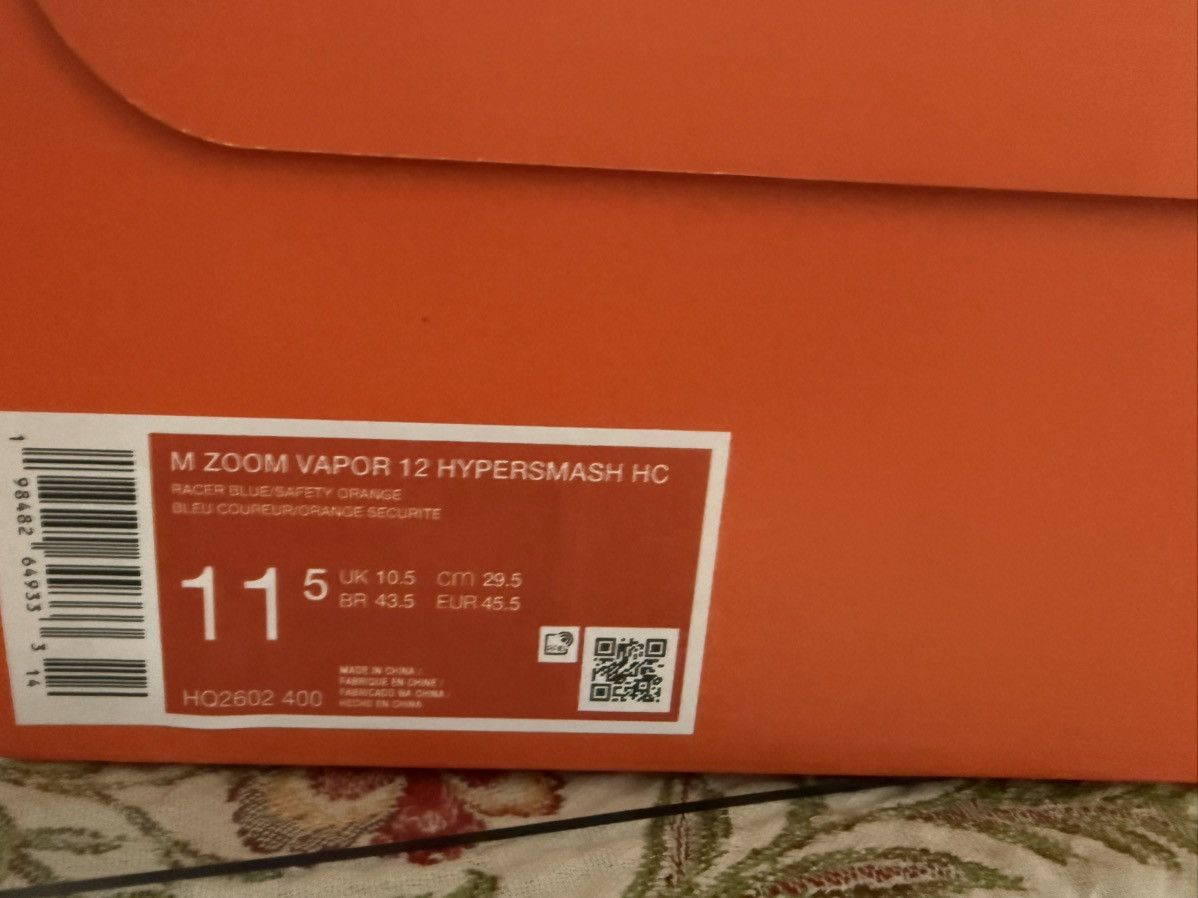 Nike Nike Vapor 12 Hypersmash Racer Blue/Safety Orange Size 11.5 Size US 11.5 / EU 44-45 - 12 Thumbnail