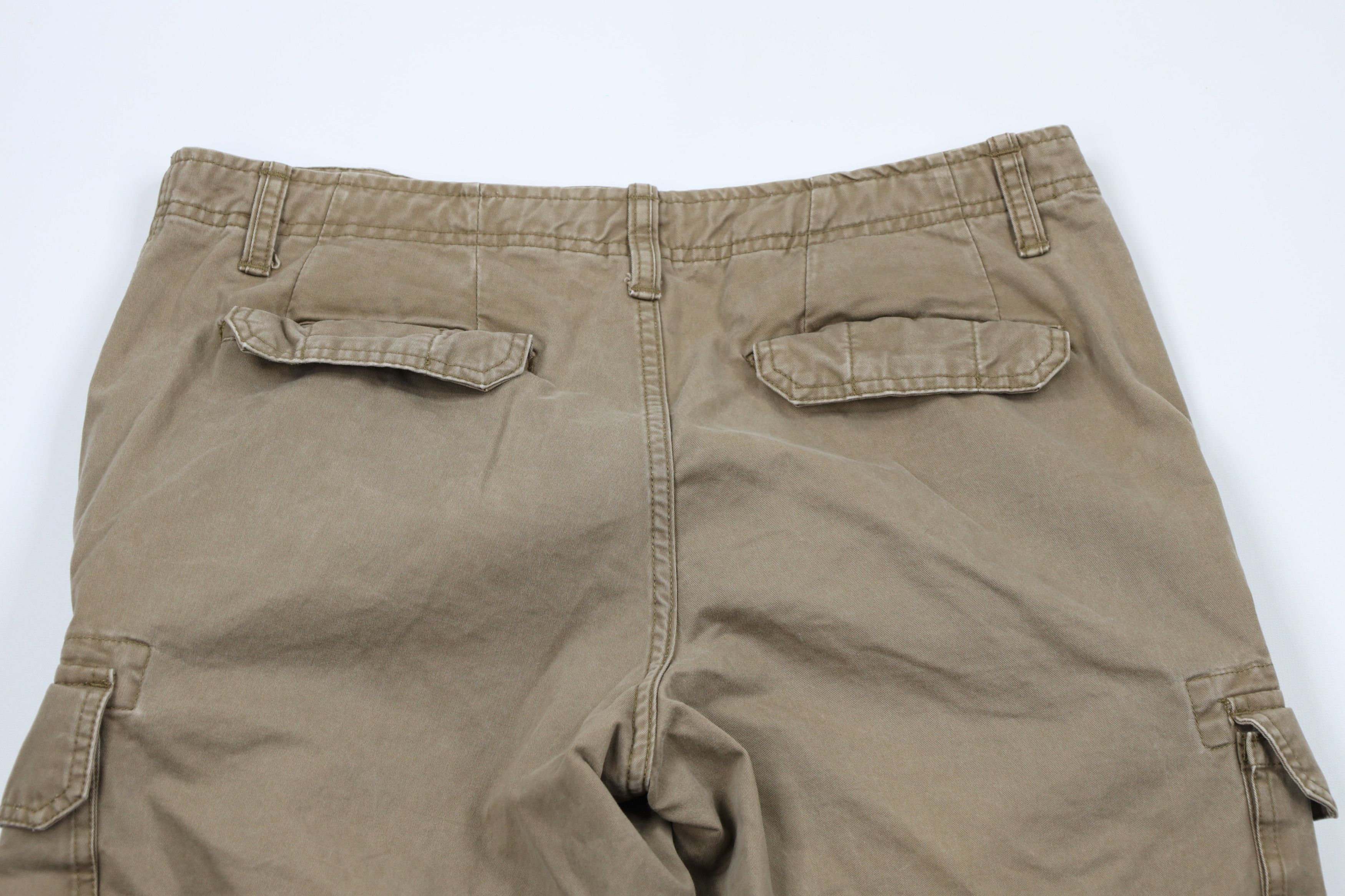 Gap × Vintage Vintage Gap Faded Wide Leg Dungaree Cargo Pants Beige Cotton Size US 34 / EU 50 - 9 Thumbnail